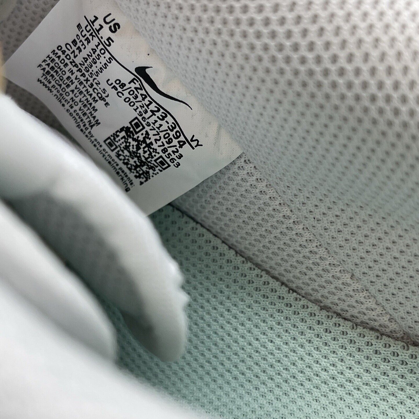 Size 11.5 - Nike Air Force 1 Low Mint Foam Mint green White Leather (FZ4123-394)