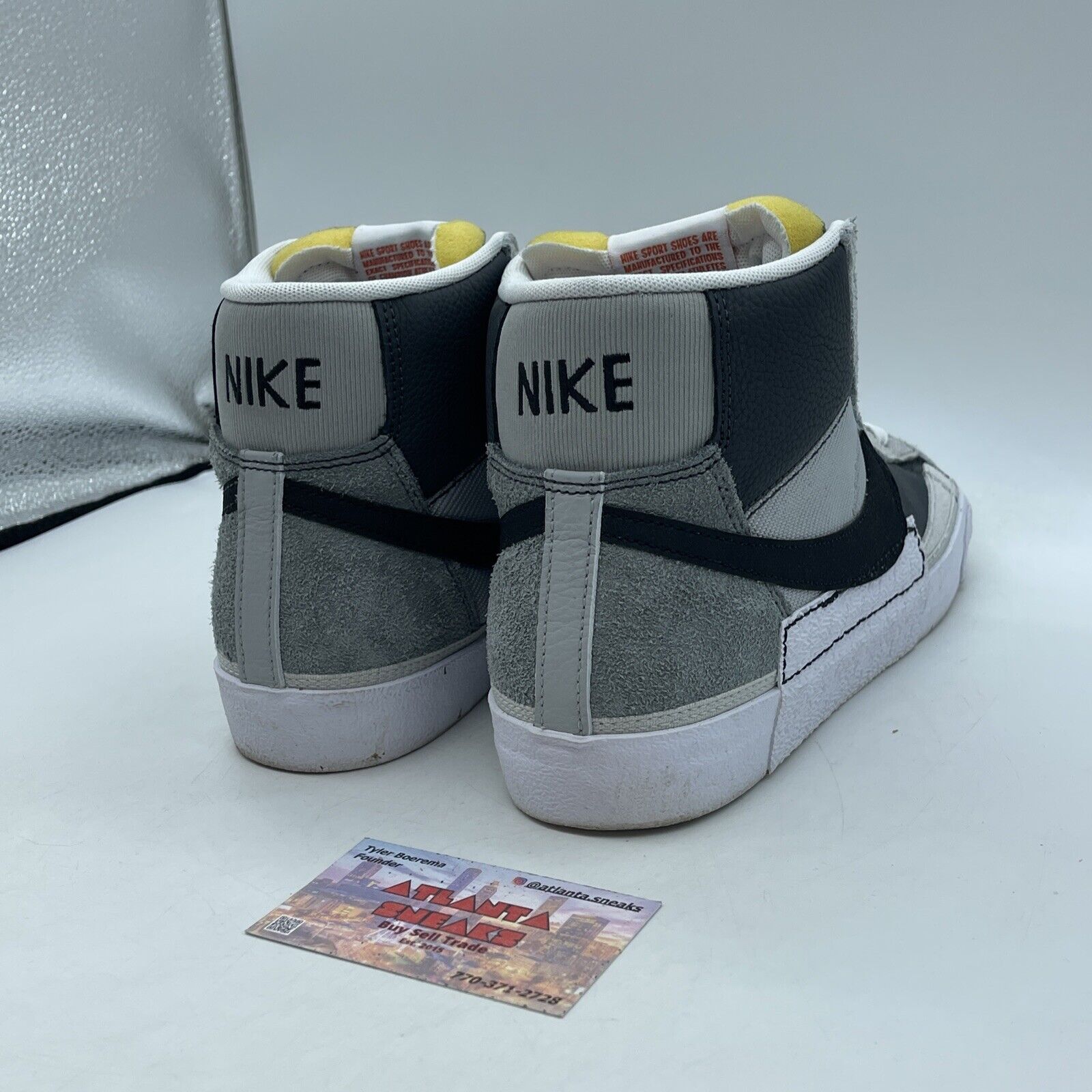 Size 10.5 - Nike Blazer '77 Pro Club Mid Remastered - Grey Black (DQ7673-002)