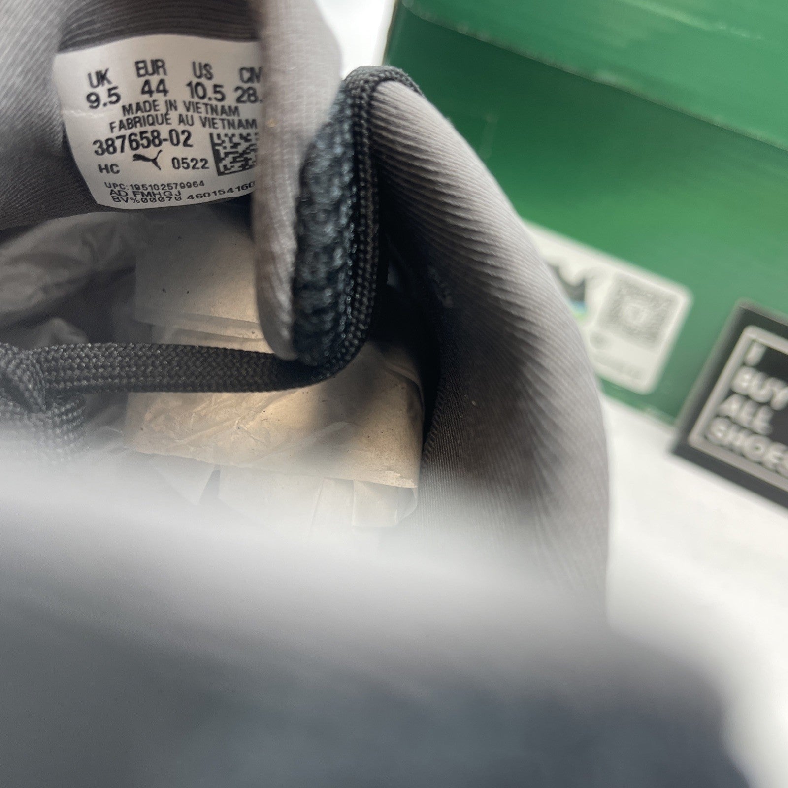 Size 10.5 - Puma XETIC Sculpt Beyond Black (387658-02)