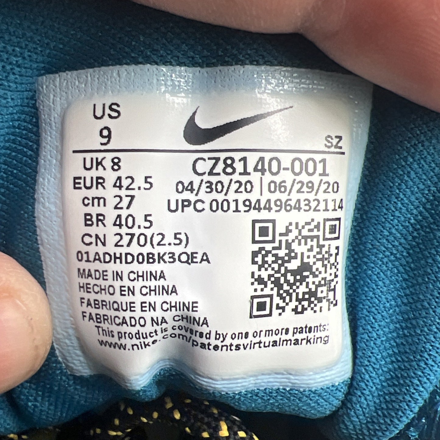 Size 9 - Nike Air Max 1 Multi Mix (CZ8140-001)