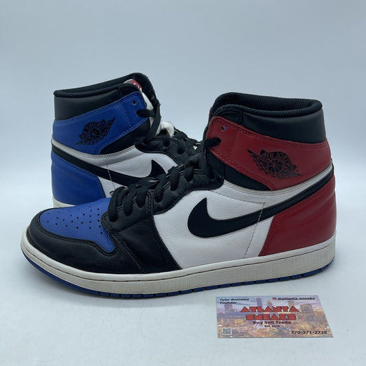 Size 12 - Jordan 1 Retro High OG Top 3 2016 Black Red Blue Leather (555088-026)