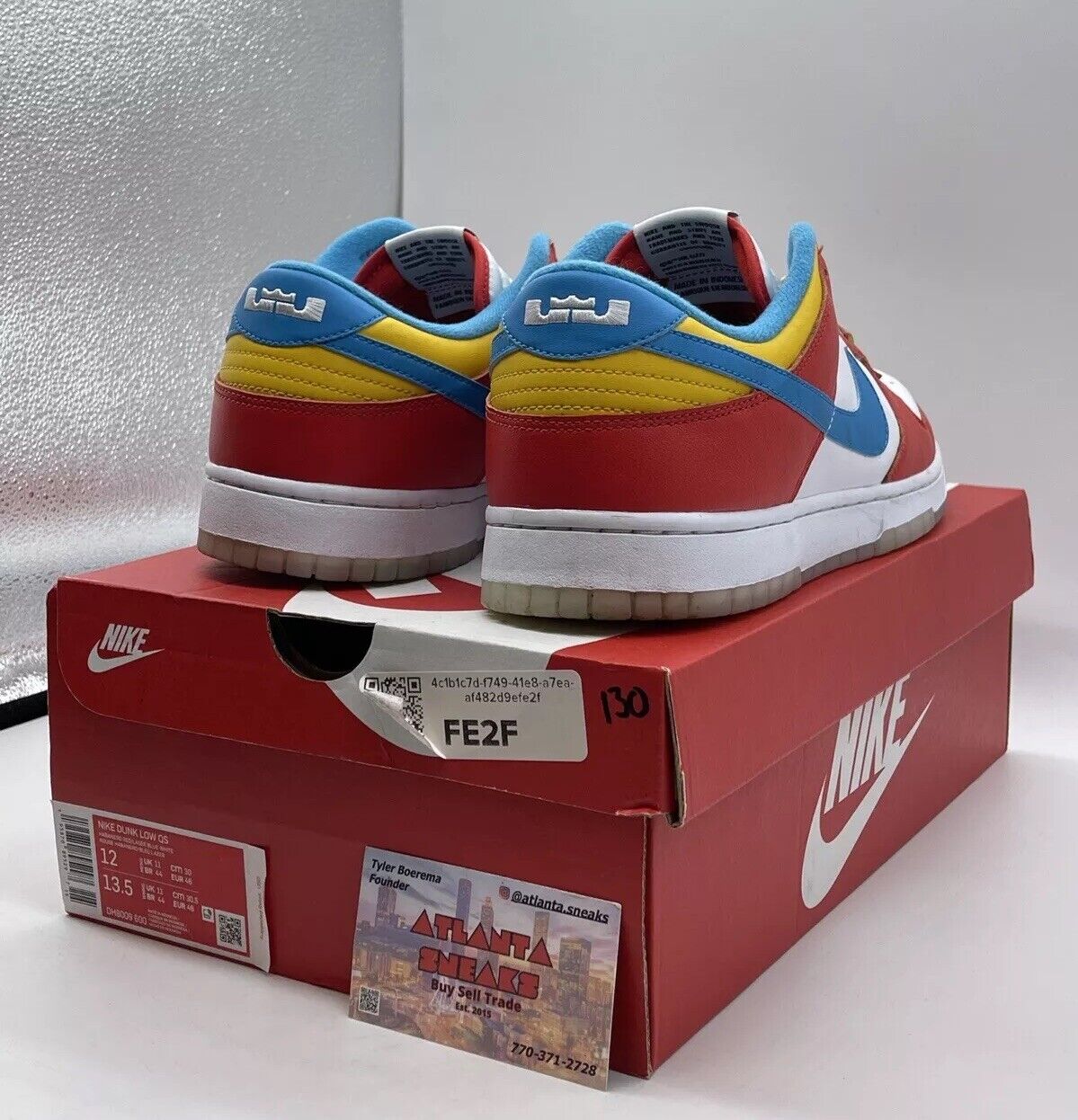 Size 12 - Nike Dunk Low x LeBron James x Fruity Pebbles Red Multi (DH8009-600)