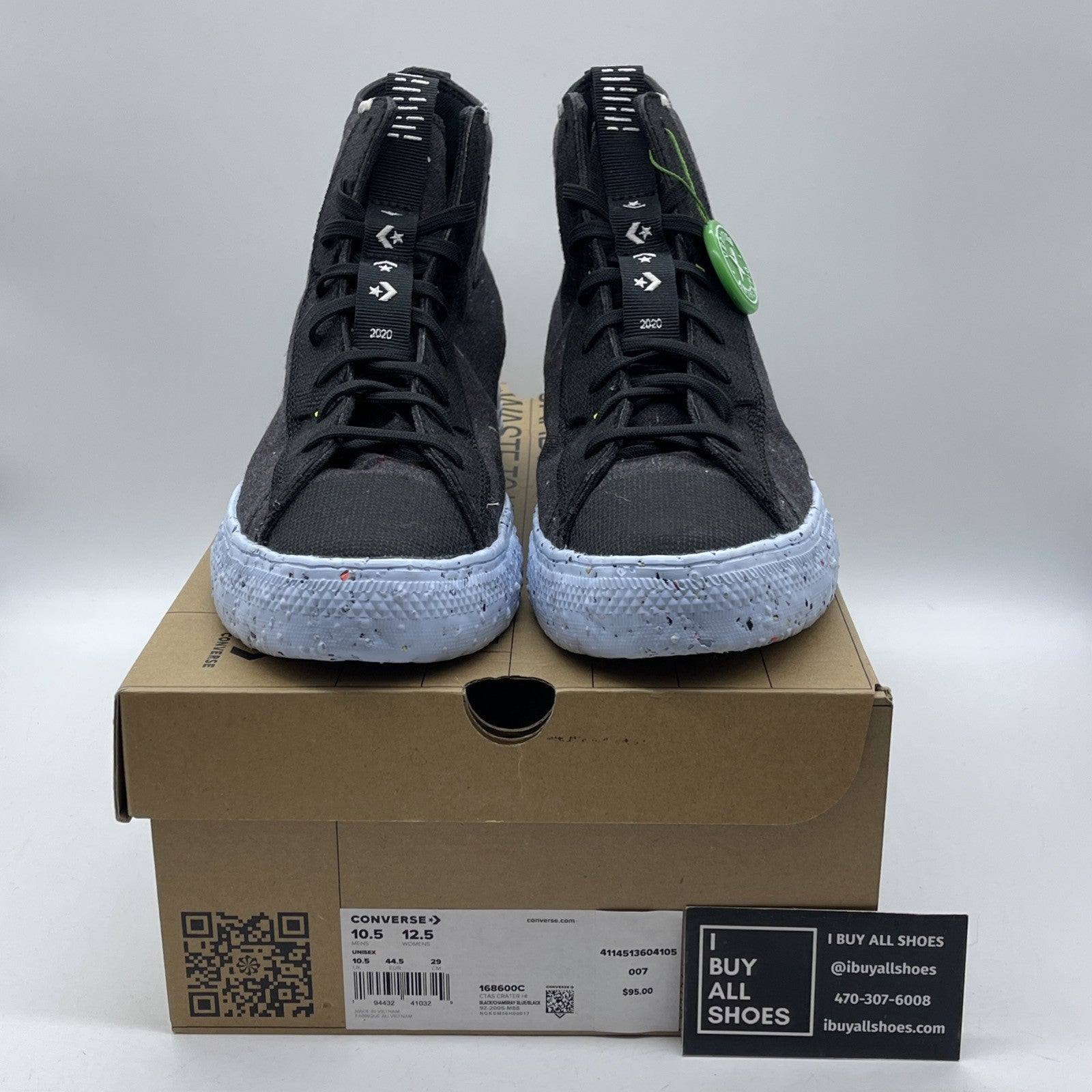 Size 10.5 - Converse Chuck Taylor All Star Crater High Black