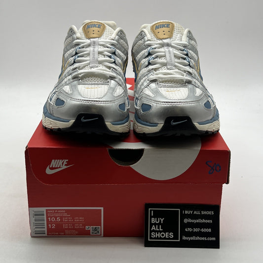 Size 10.5 - Nike P-6000 Metallic Silver Aegean Storm (HJ7246-100)