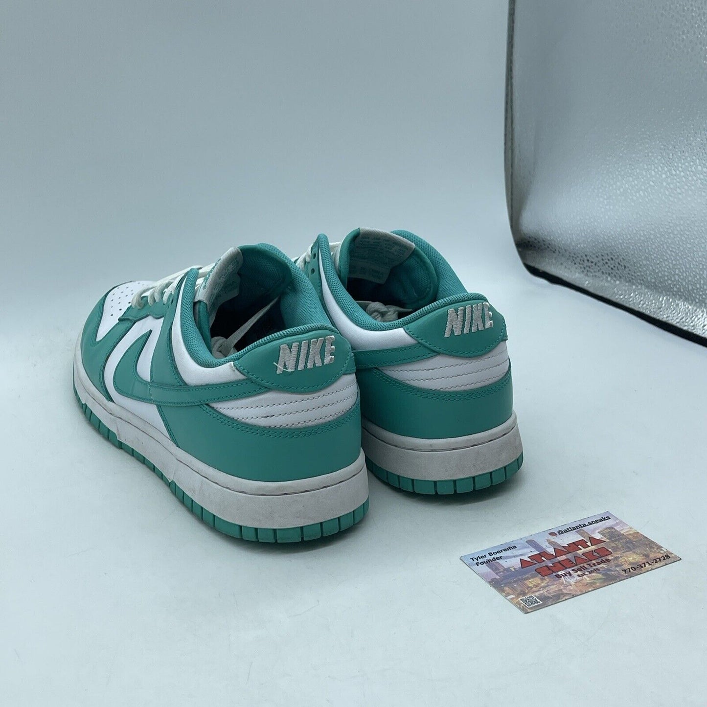 Size 11 - Nike Dunk Low Clear Jade Blue White Leather (DV0833-101)