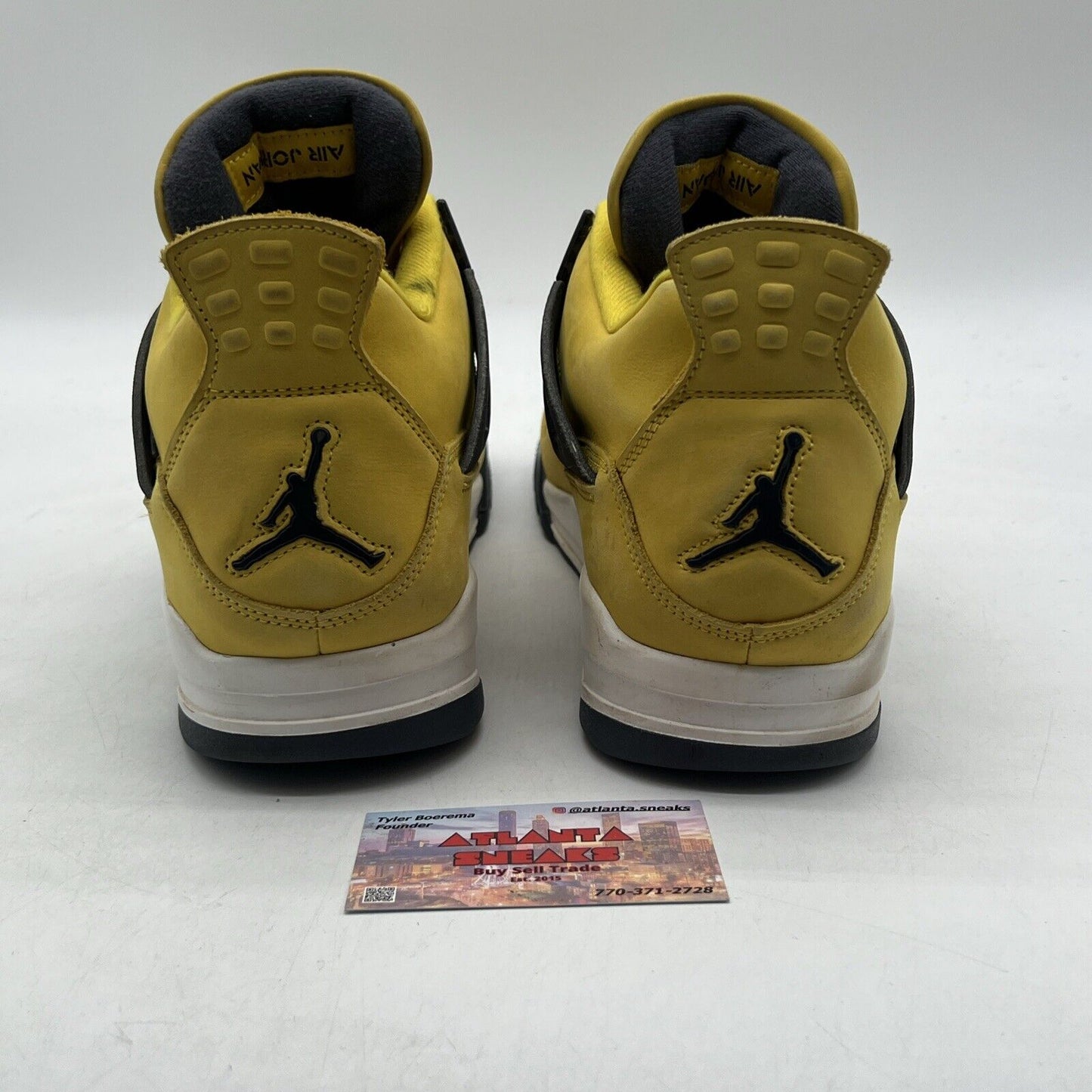 Size 13 - Jordan 4 Retro Mid Lightning Yellow Grey Suede (CT8527-700)