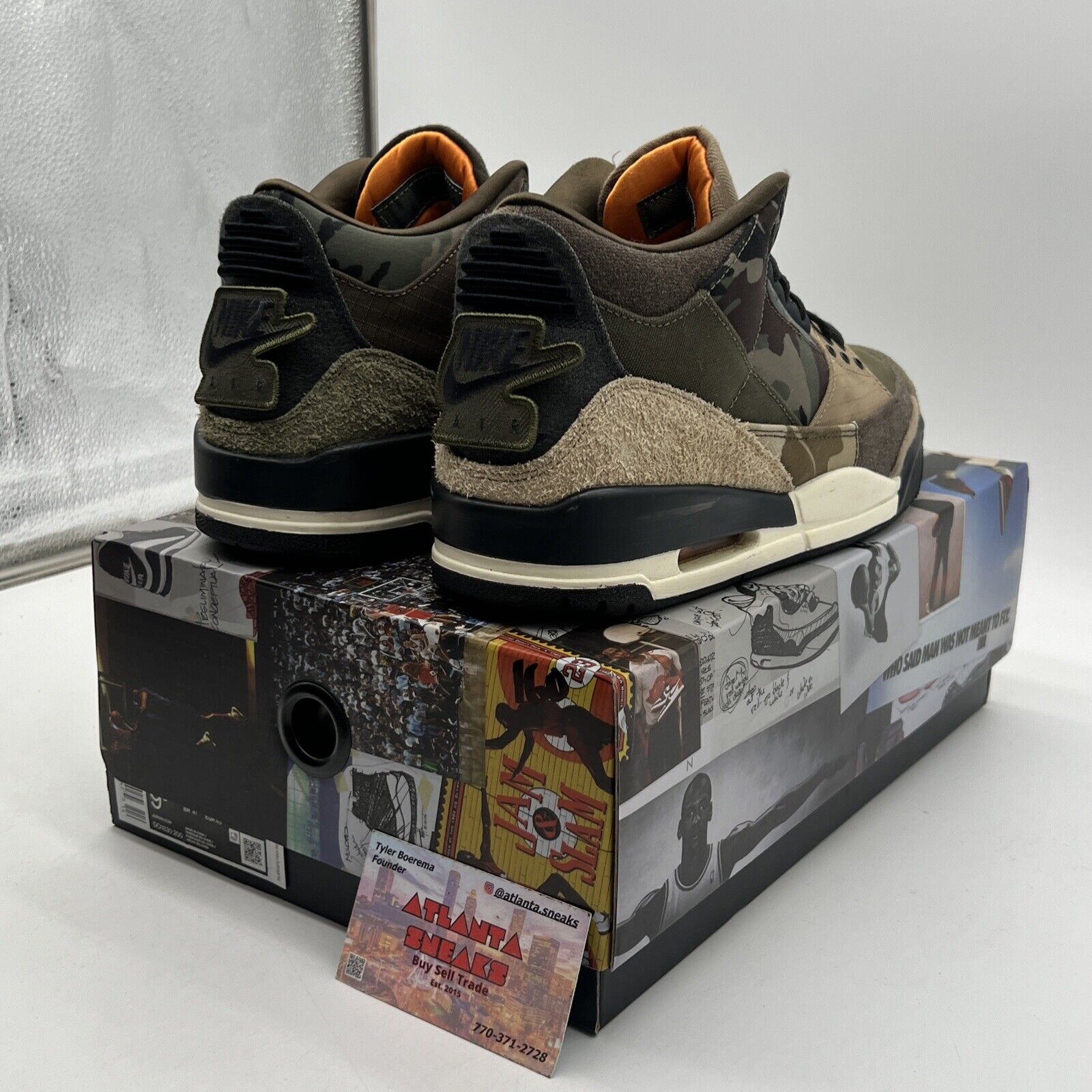 Size 9.5 - Jordan 3 Retro Patchwork 2021 Brown Black Green (DO1830-200)