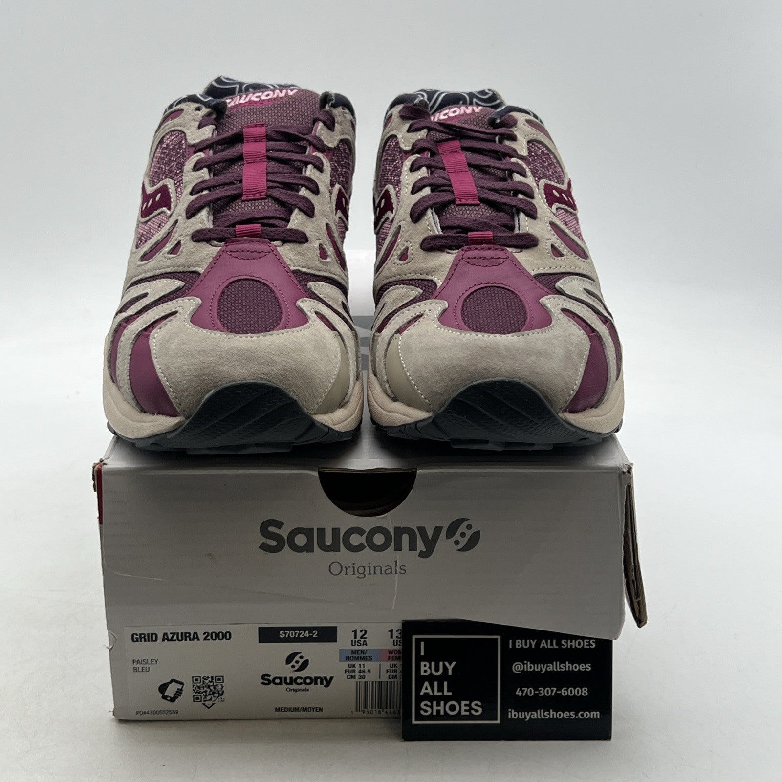 Size 12 - Saucony Grid Azura 2000 Paisley Multicolor Low Athletic (S70724-2)