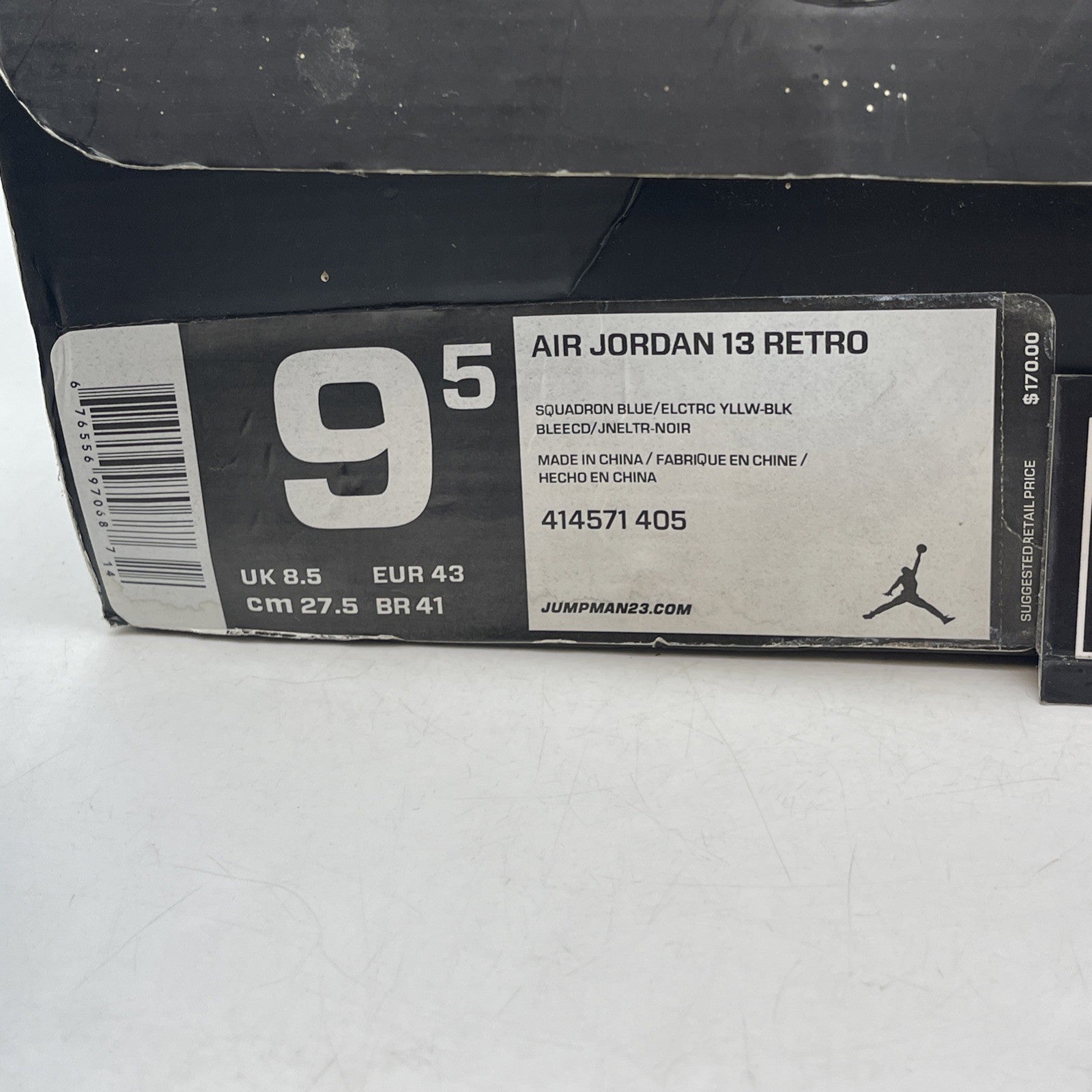 Size 9.5 - Air Jordan 13 Retro Squadron Blue (414571-405)