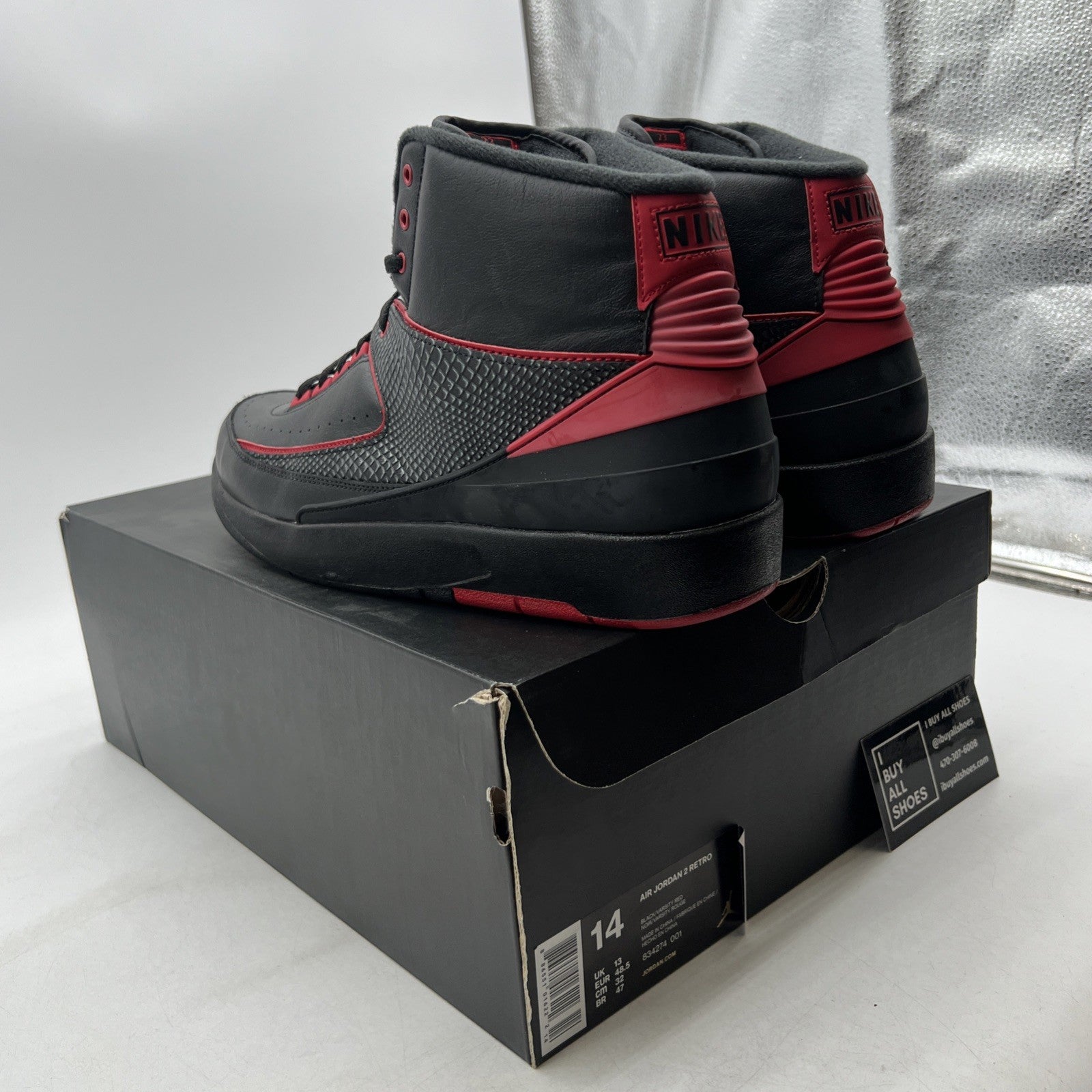 Size 14 - Air Jordan 2 Retro Alternate 87 (834274-001)