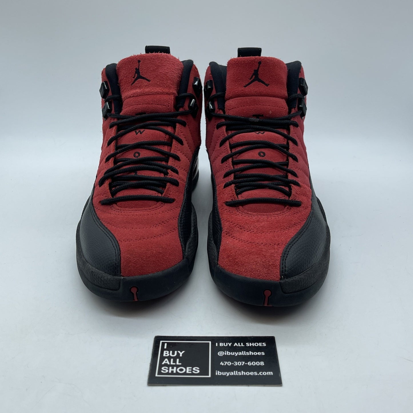 Size 9 - Jordan 12 Retro Reverse Flu Game 2020 Red Black Suede (CT8013-602)