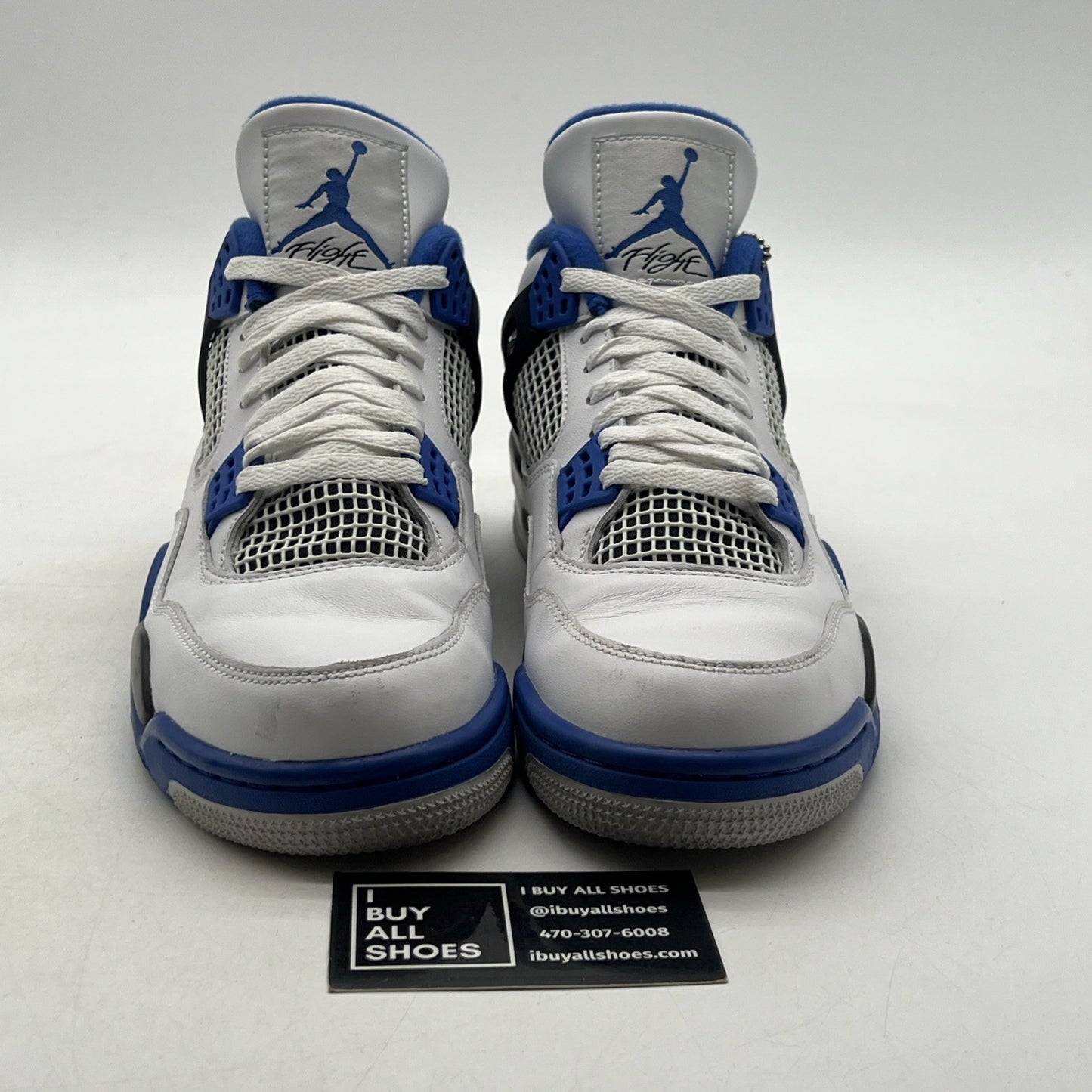 Size 9.5 - Air Jordan 4 Retro Mid Motorsports (308497-117)