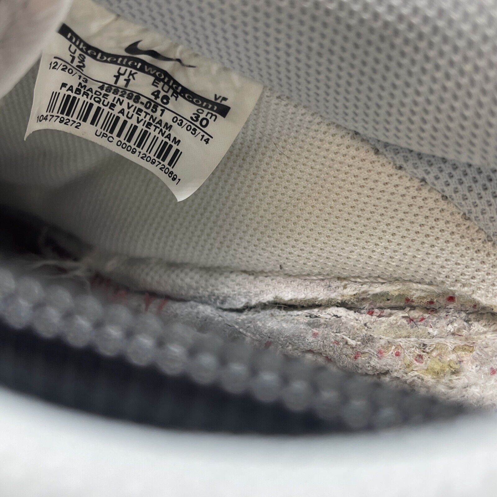 Size 12 - Nike Air Force 1 Low Seersucker Grey Suede Leather (488298-051)