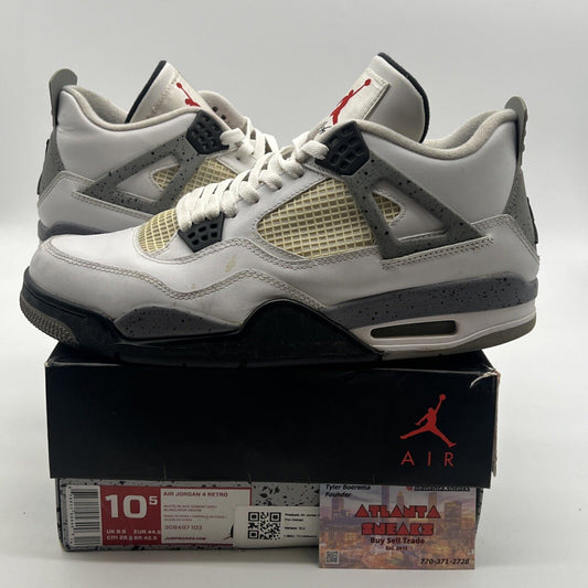 Size 10.5 - Air Jordan 4 Retro Cement 2012 (308497-103)