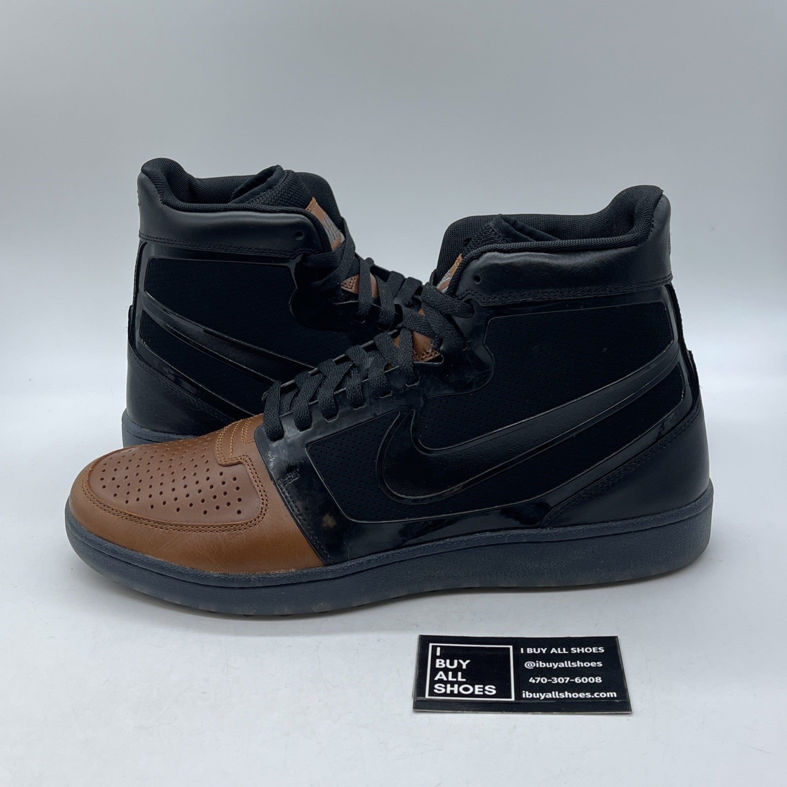 Size 13 - Nike Trainer Clean Sweep Premium Black Russet Black (536852-011)