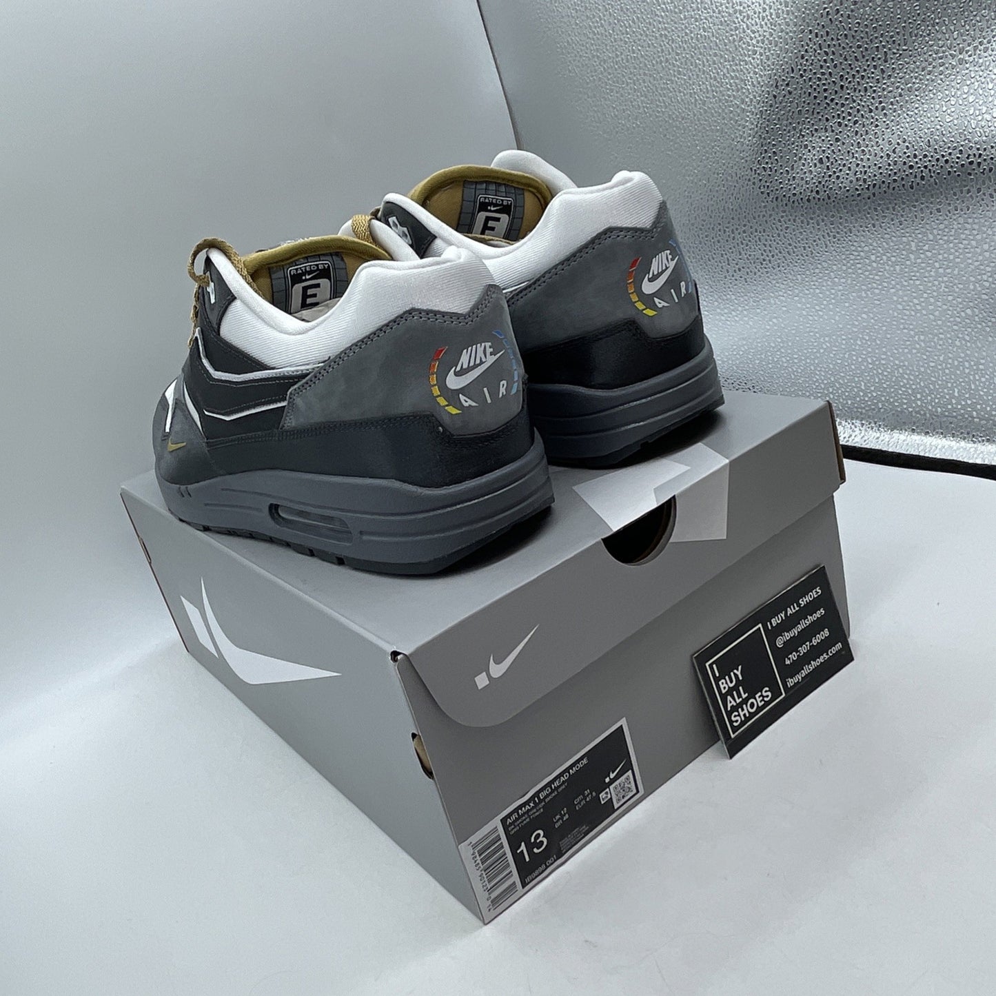 Size 13 - Nike Air Max 1 Low Poly - Big Head Mode (IB9898-001)