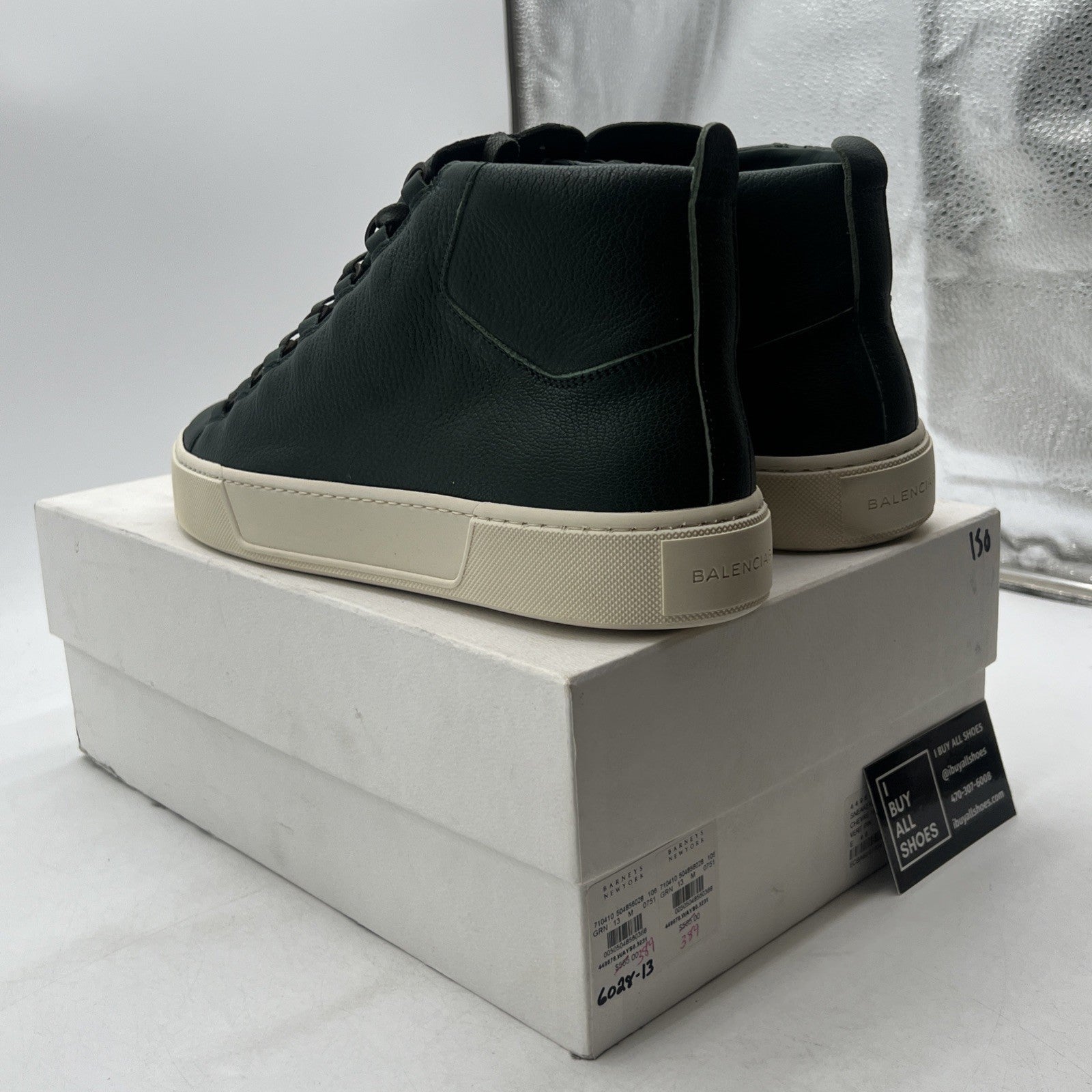 Size 46 - Balenciaga Sneakers Green Leather