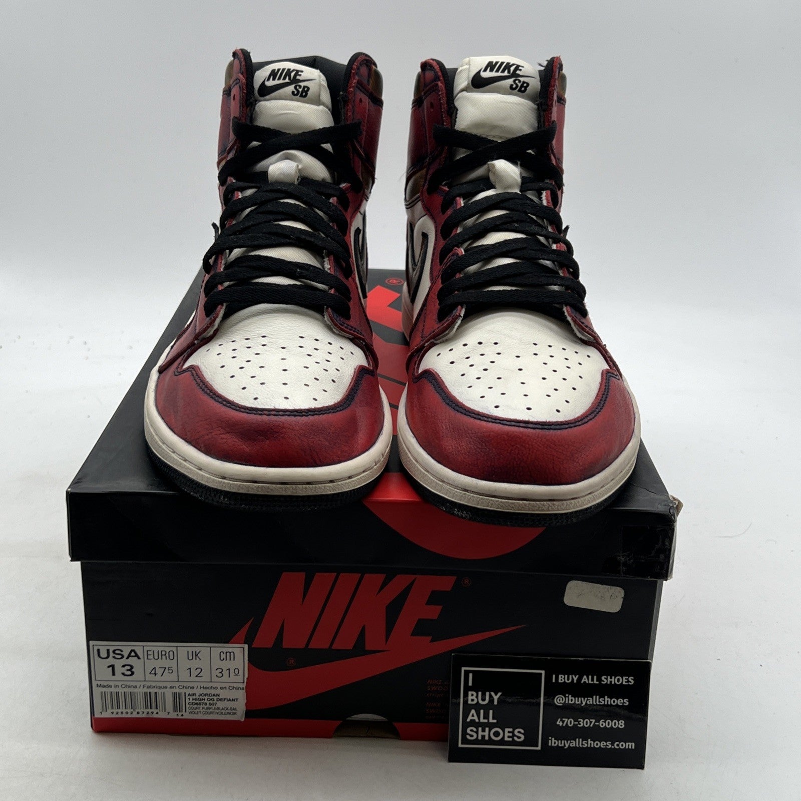 Size 13 - Air Jordan 1 Retro High SB LA To Chicago 2019 (CD6578-507)