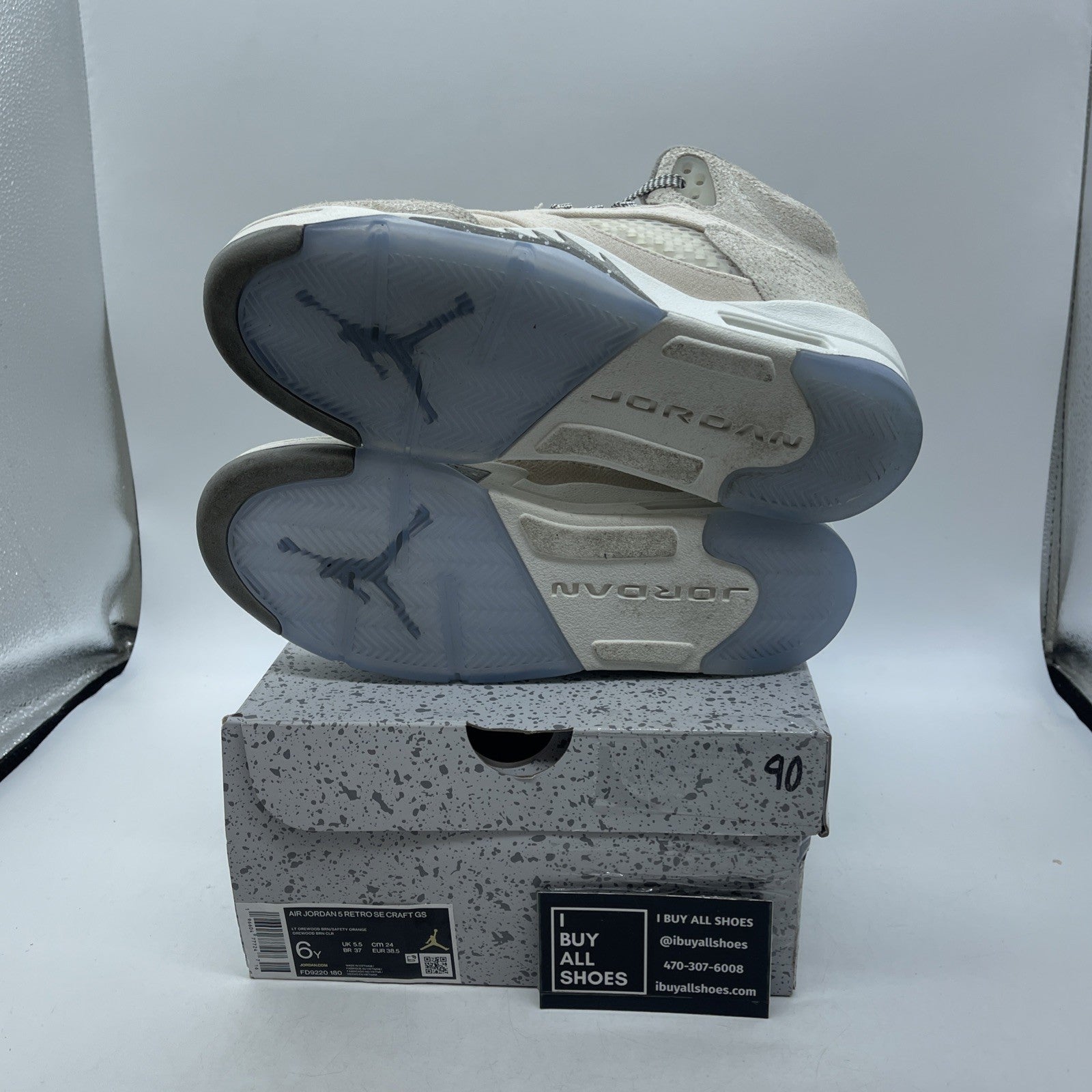 Size 6Y (GS) - Air Jordan 5 Retro SE Mid Craft (FD9220-180)