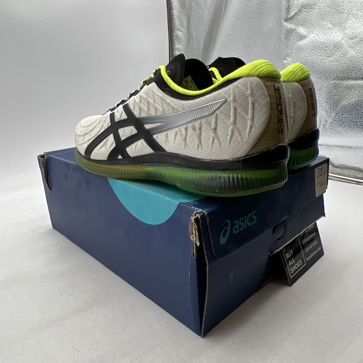 Size 11 - Asics Gel Quantum Infinity White Black Running Sneakers (1021A056-100)
