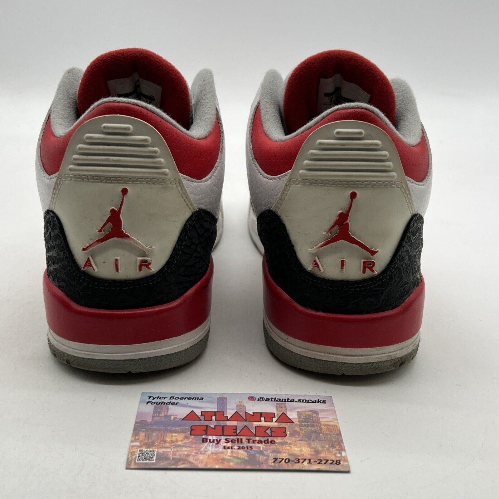 Size 8 - Air Jordan 3 Retro 2013 Fire Red (136064-129)
