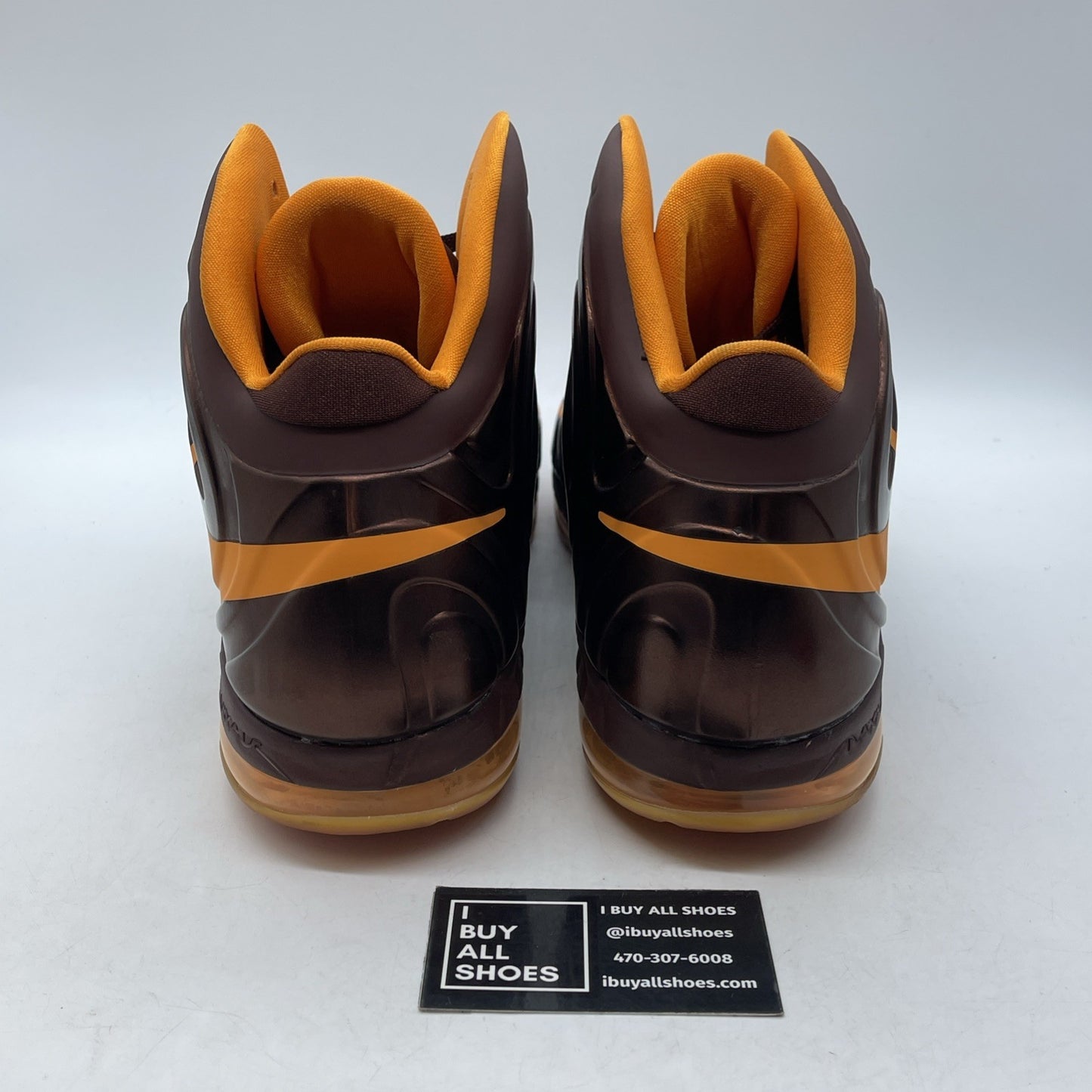 Size 13 - Nike Air Max Hyperposite Brown Orange Leather (524862-200)