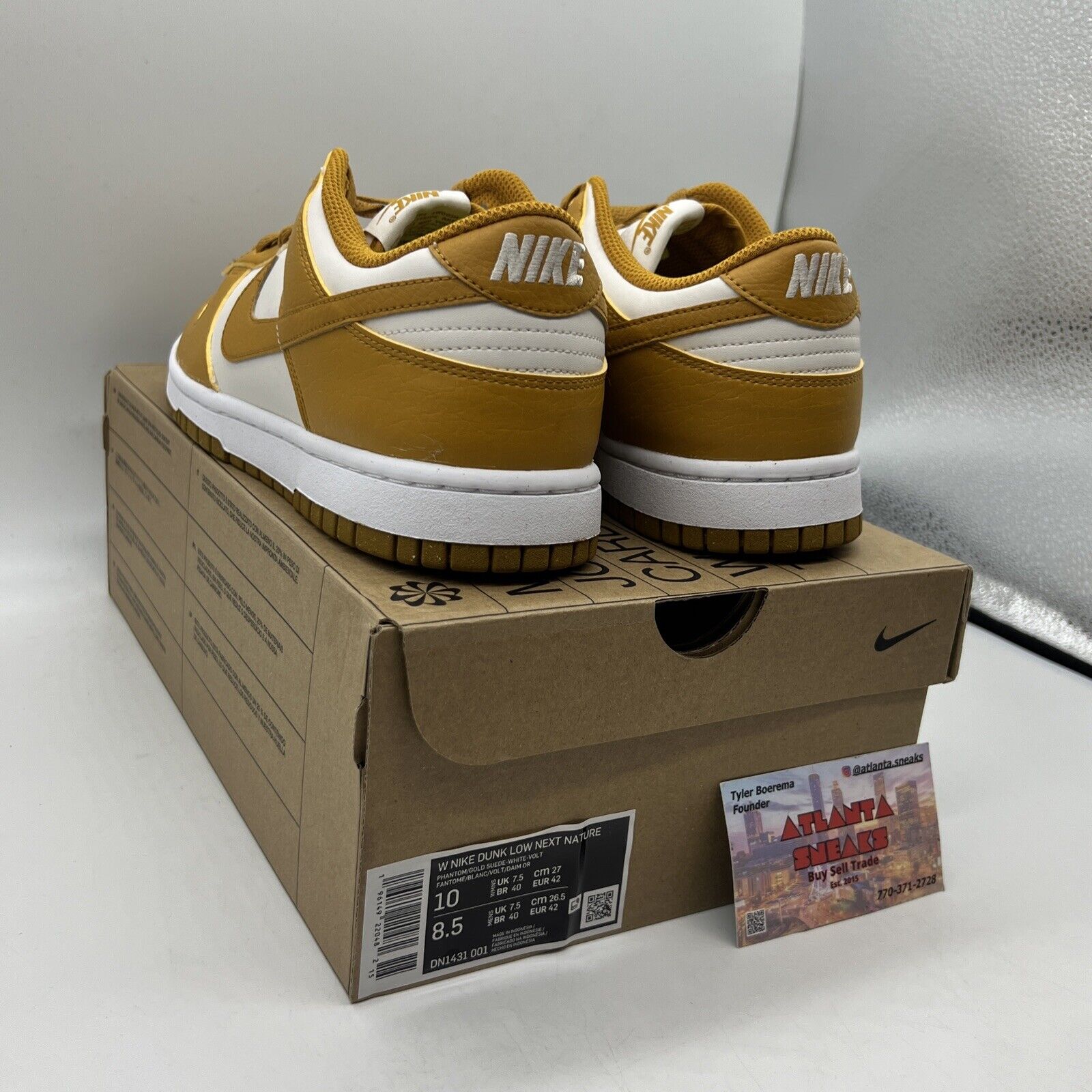 Size 10 - Nike Dunk Low Next Nature Phantom 2022 Brand New Oh All