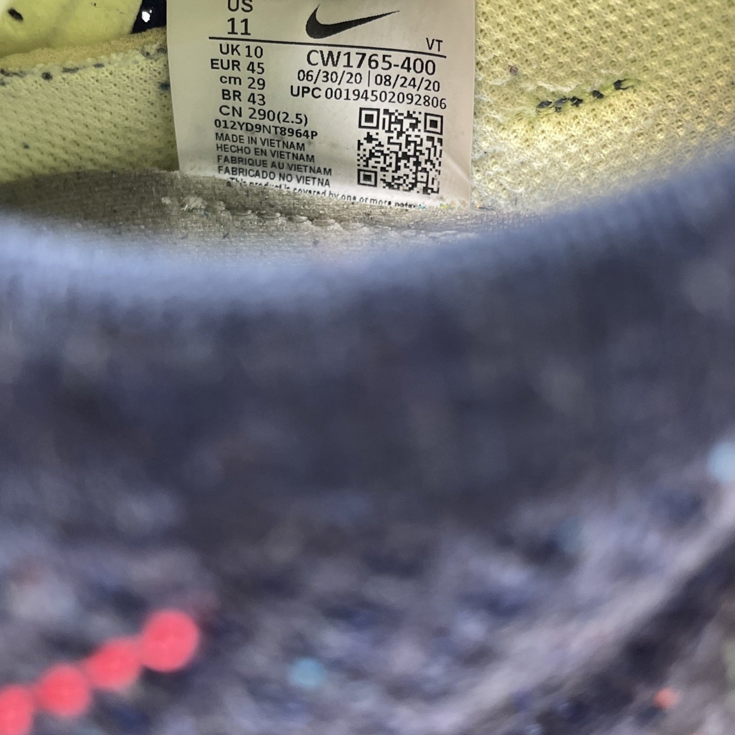 Size 11 - Nike Air VaporMax 2020 Flyknit Obsidian Siren Red (CW1765-400)