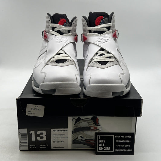 Size 13 - Air Jordan 8 Retro White 2013 (305381-103)