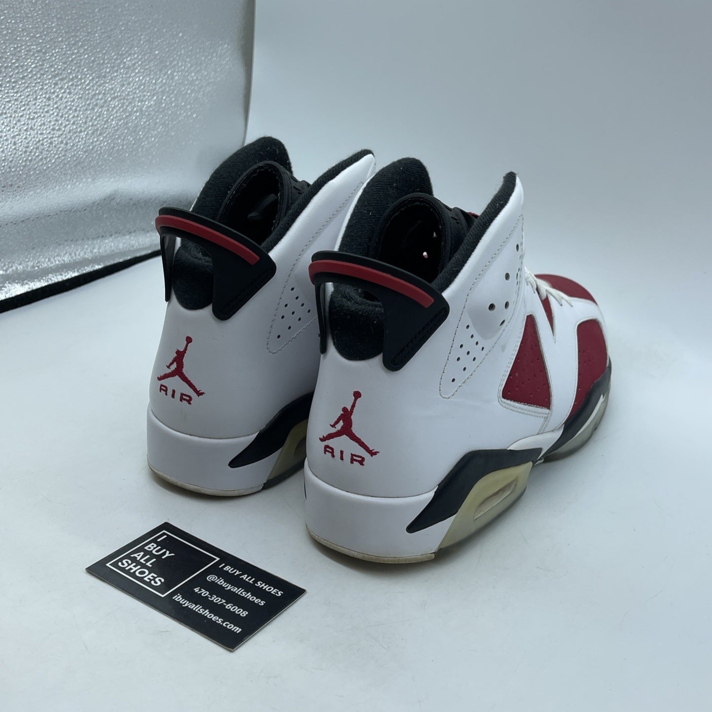 Size 10.5 - Air Jordan 6 Retro 2014 Carmine White Red Suede (384664-160)