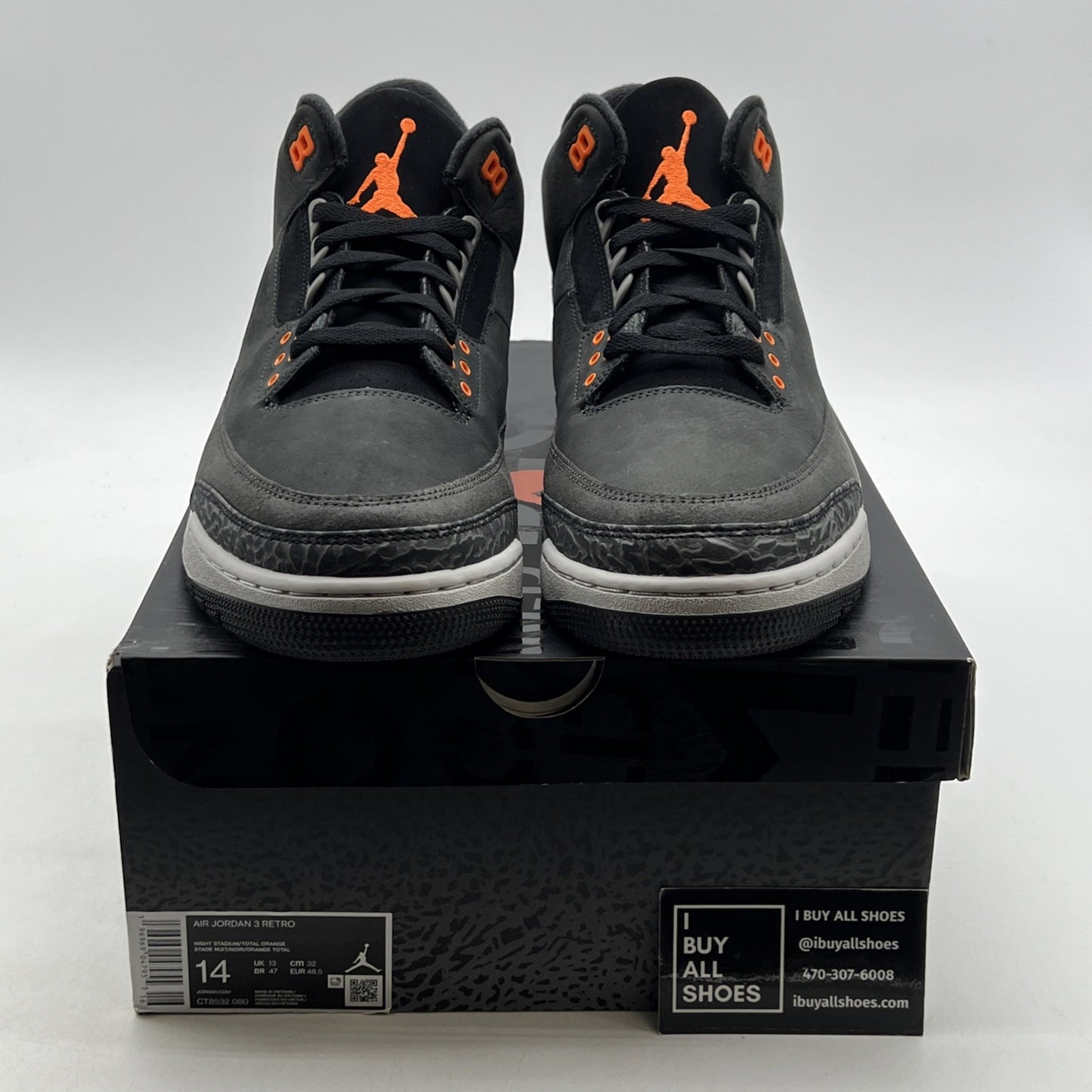 Size 14 - Air Jordan 3 Retro 2023 Mid Fear (CT8532-080)