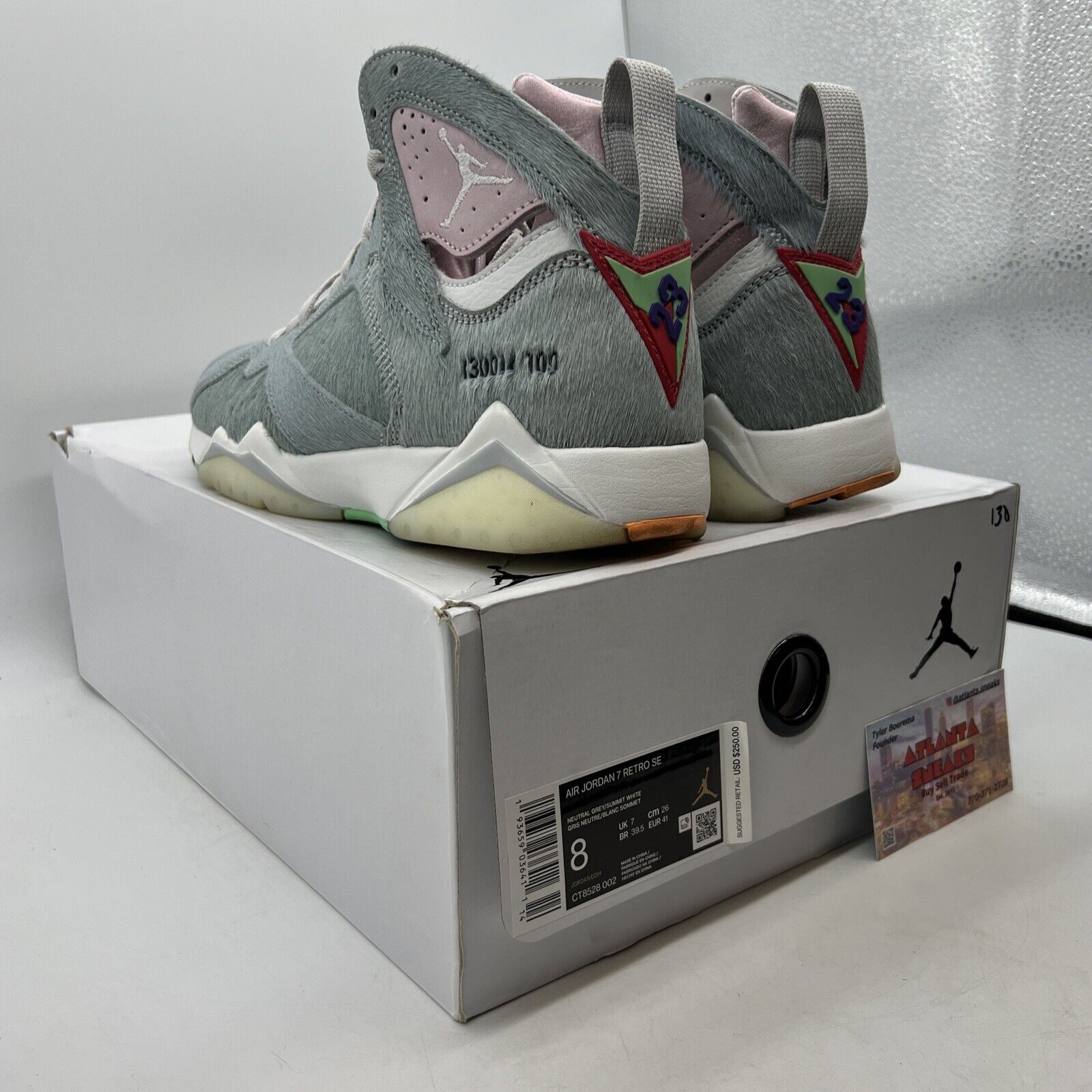 Size 8 - Air Jordan 7 Retro SE Hare 2.0 White Pink (CT8528-002)