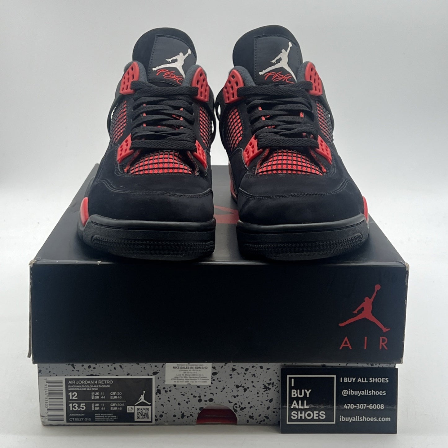 Size 12 - Air Jordan 4 Retro Mid Red Thunder (CT8527-016)