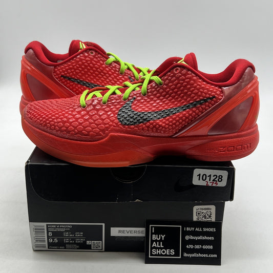 Size 8 - Nike Kobe 6 Protro Low Reverse Grinch (FV4921-600)