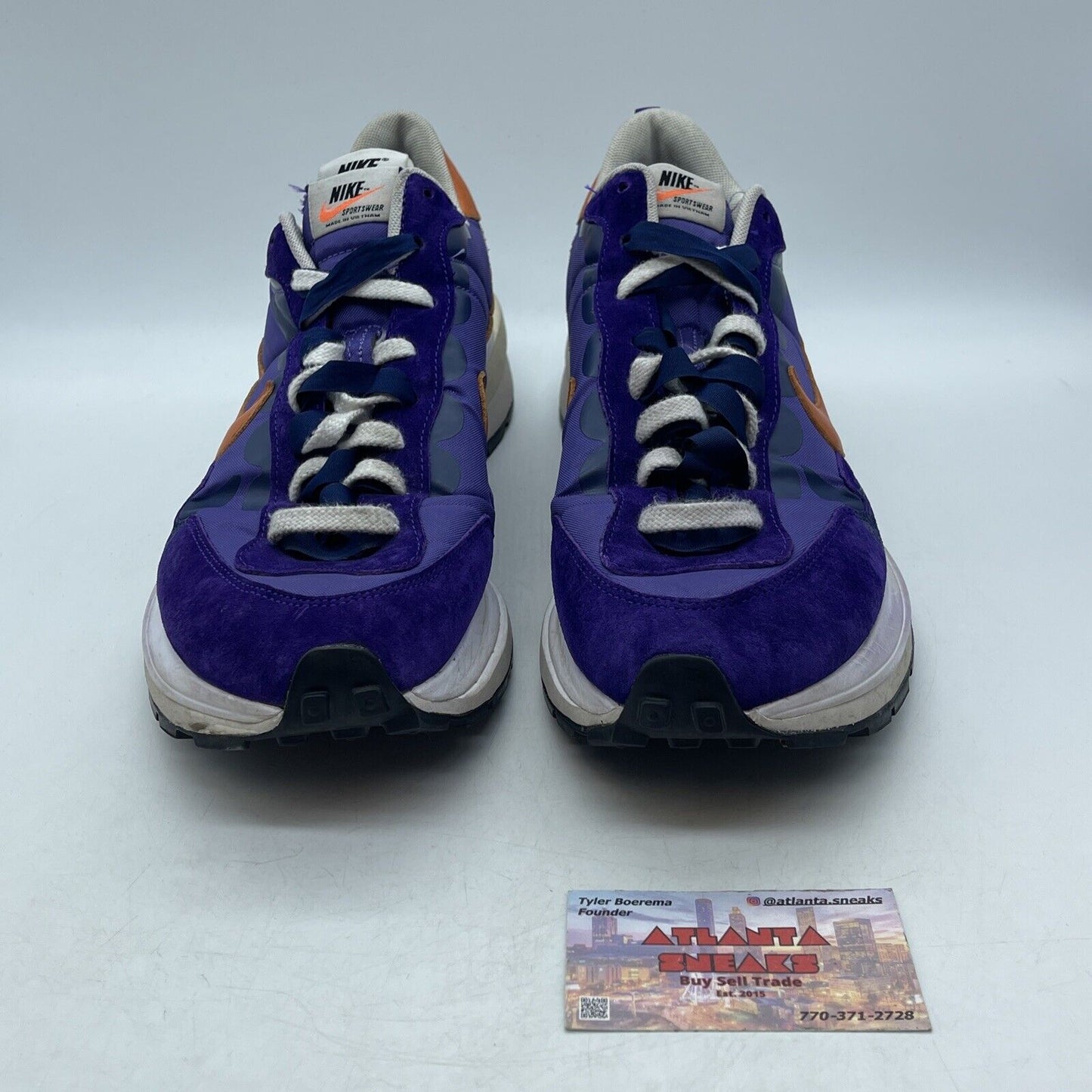 Size 11 - Nike sacai x VaporWaffle Dark Iris Purple Orange White (DD1875-500)