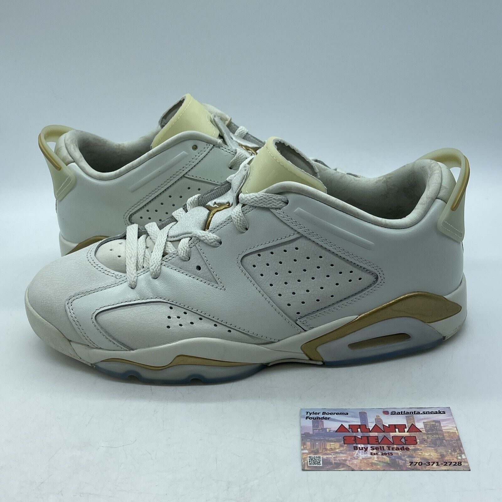 Size 11 - Air Jordan 6 Low Lunar New Year Gold Leather (DH6928-073)