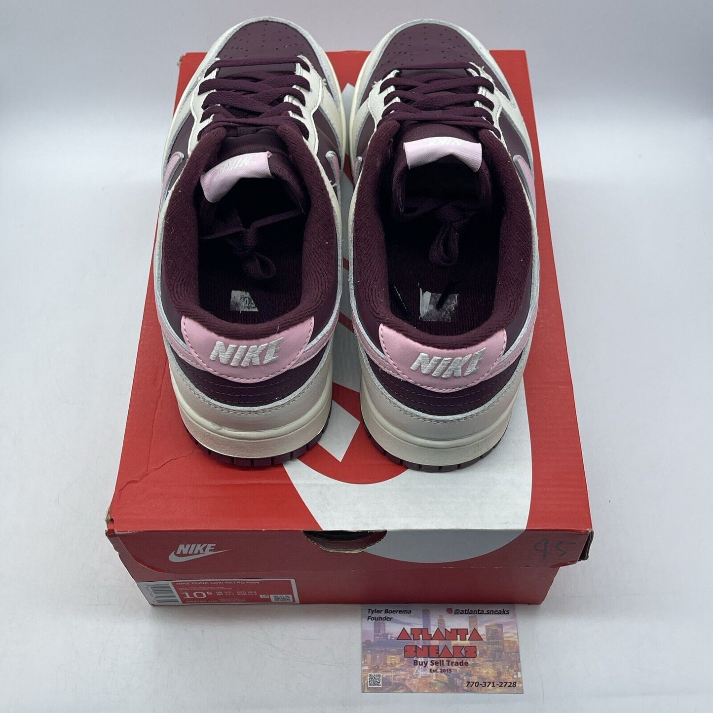 Size 10.5 - Nike Dunk Low Premium Valentine's Day Pink White (DR9705-100)