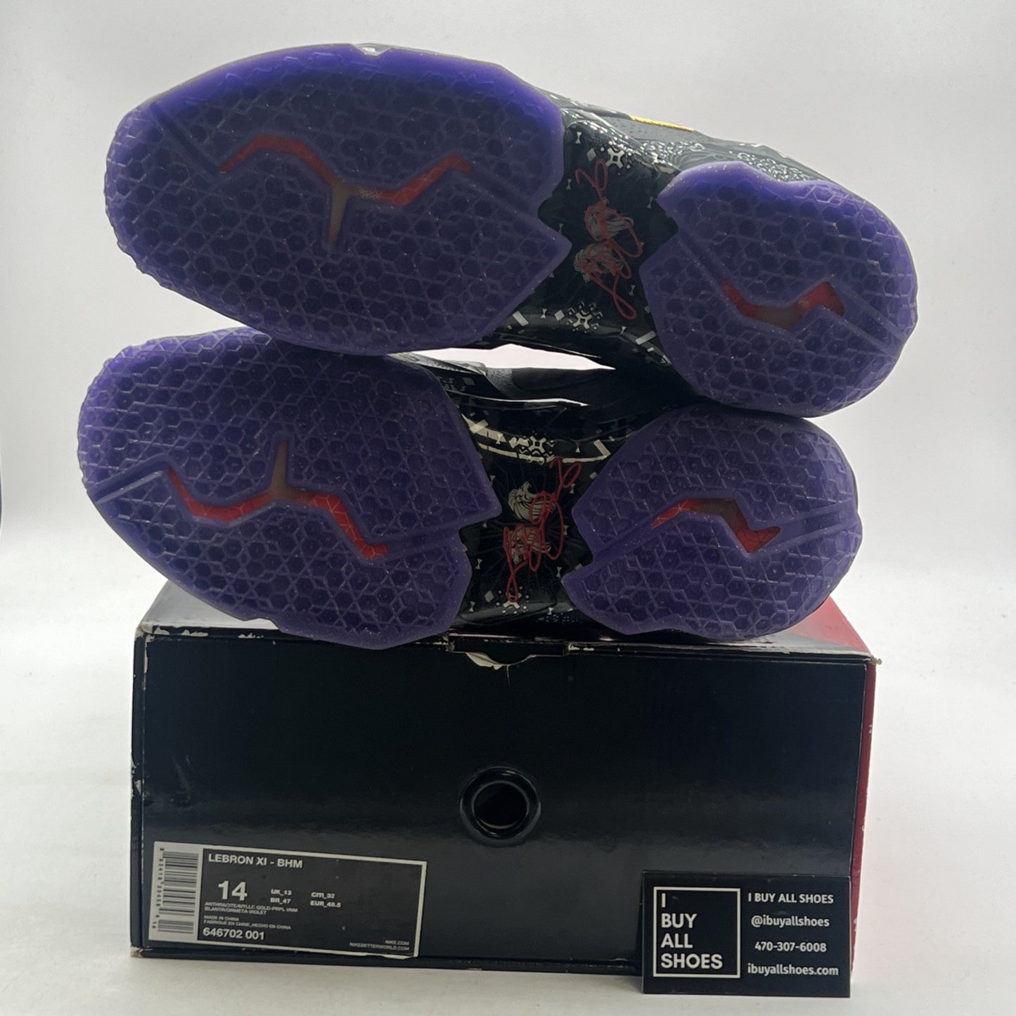 Size 14 - Nike LeBron 11 BHM - (646702-001)