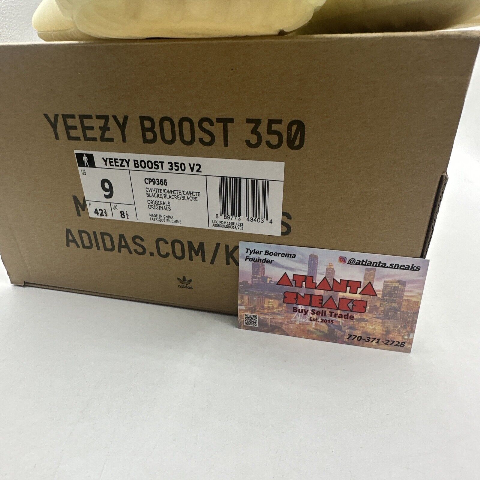 Size 9 - adidas Yeezy Boost 350 V2 Low Cream White / Triple White OG Release Wht