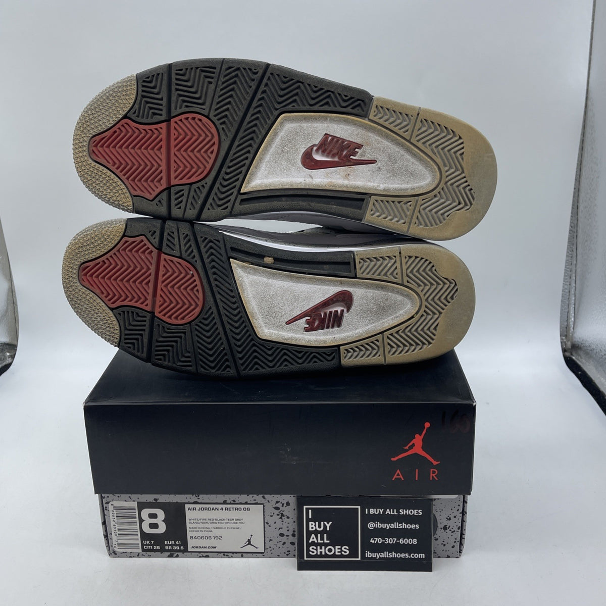 Size 8 - Air Jordan 4 Retro OG Mid White Cement (840606-192)