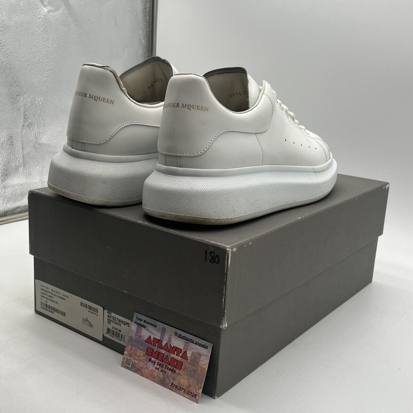 Size 9 - Alexander McQueen Men’s Oversized Sneaker Size White