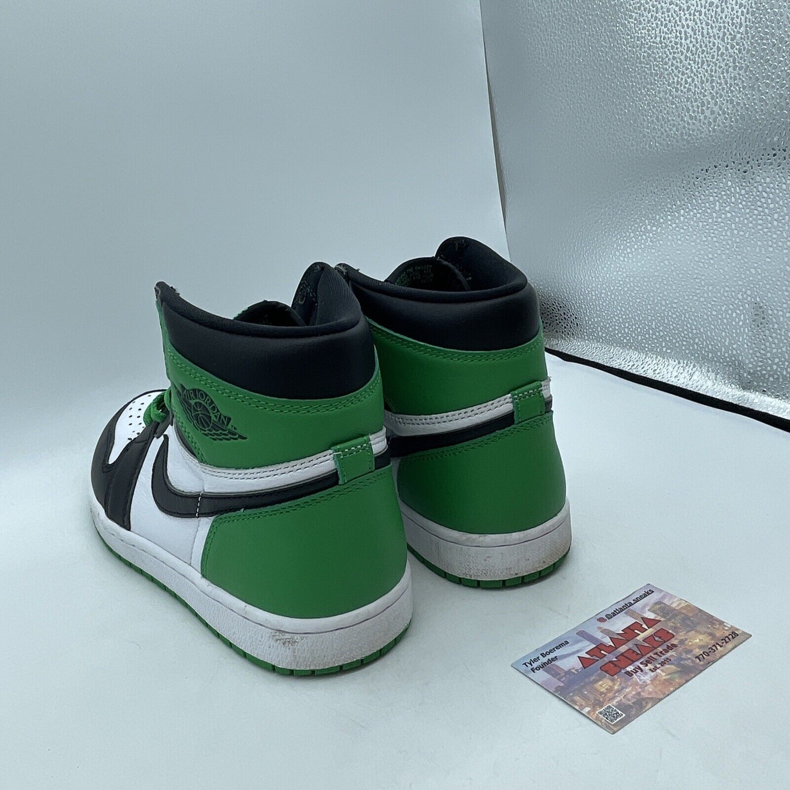 Size 6.5 - Air Jordan 1 Retro OG High Lucky Green White Black (DZ5485-031)