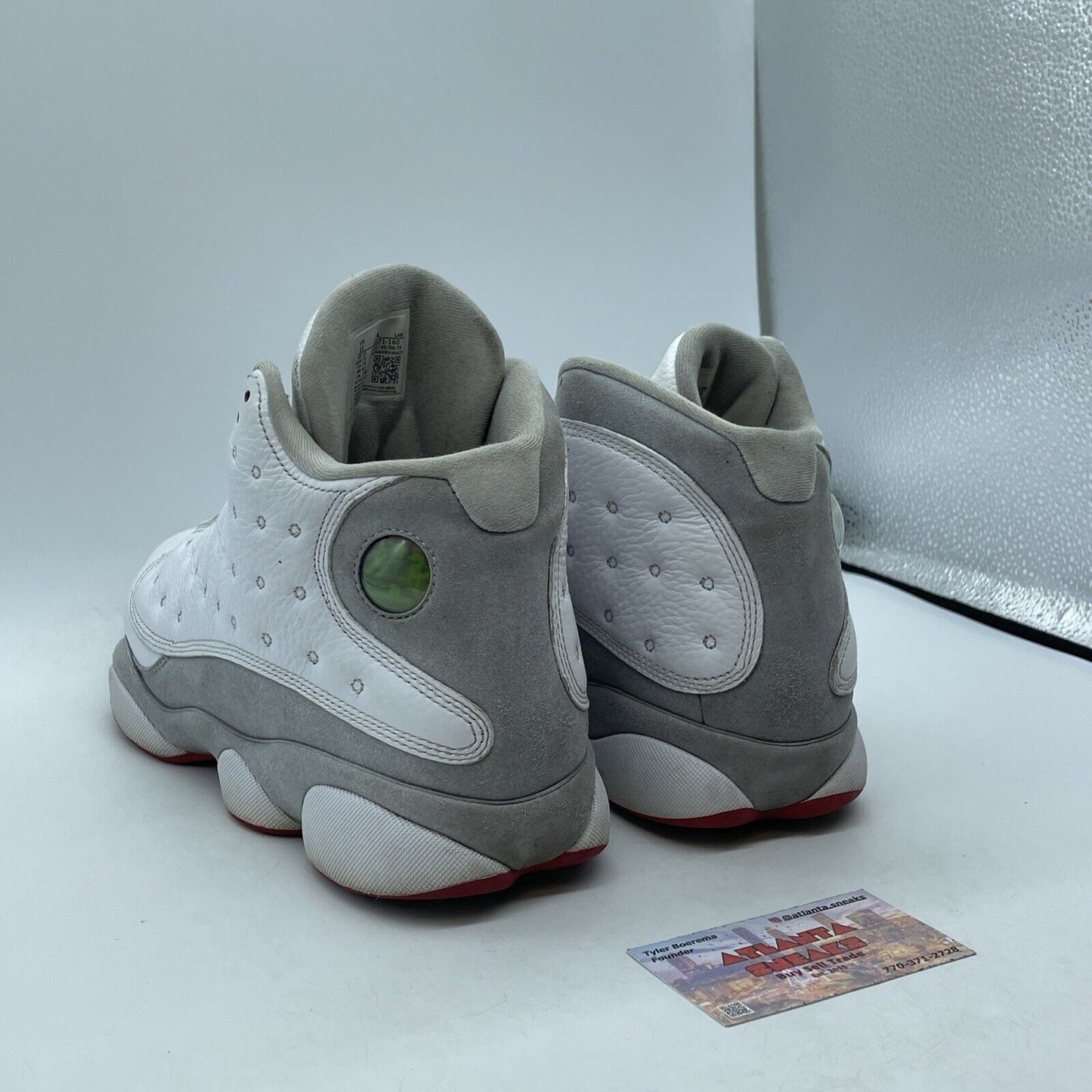 Size 11 - Air Jordan 13 Retro White Wolf Grey Suede Leather (414571-160)