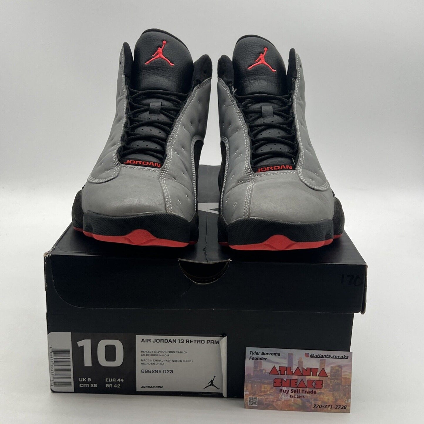 Size 10 - Air Jordan 13 Retro Reflective Silver (696298-023)
