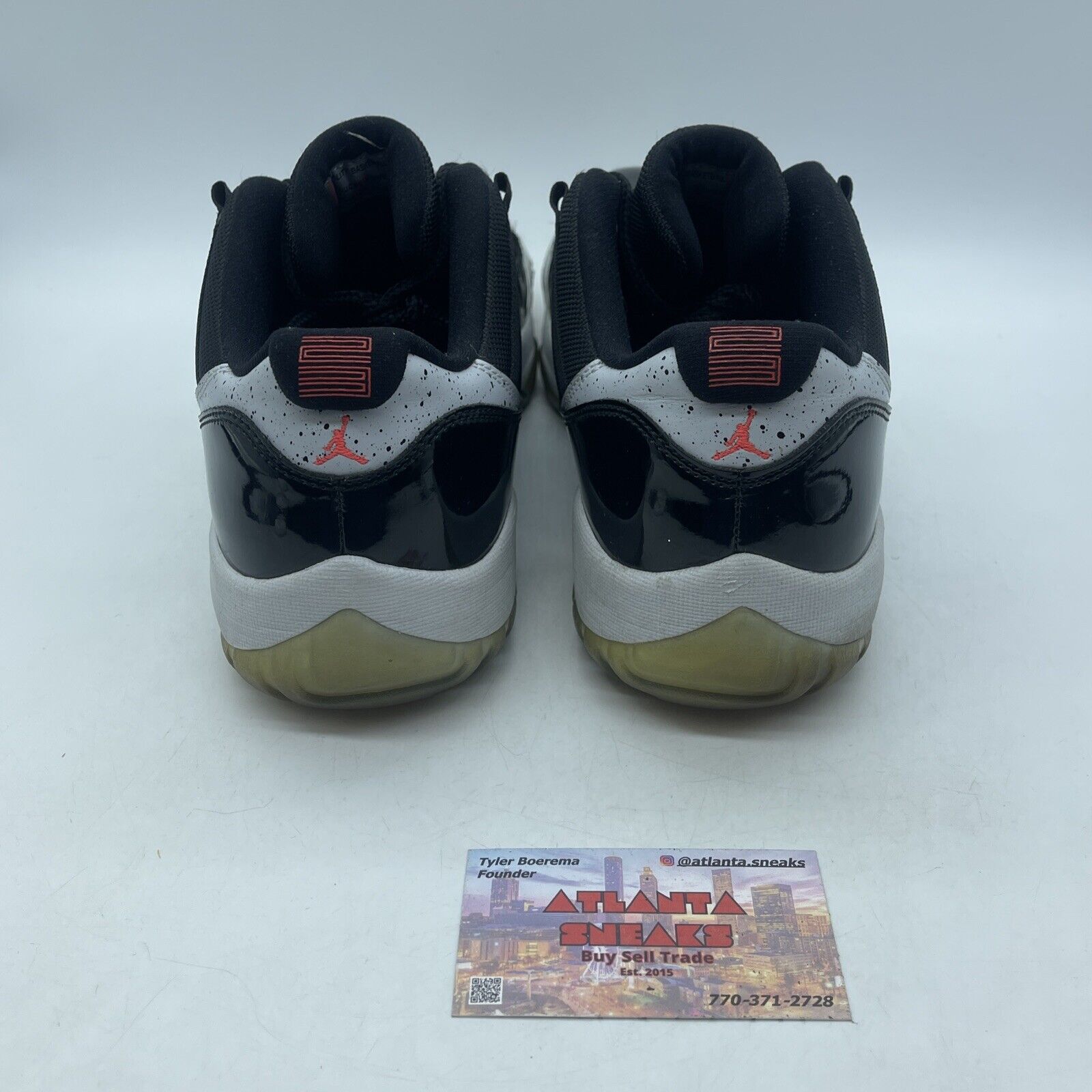 Size 12 - Air Jordan 11 Retro Low Infrared 23 Black Suede Leather (528895-023)
