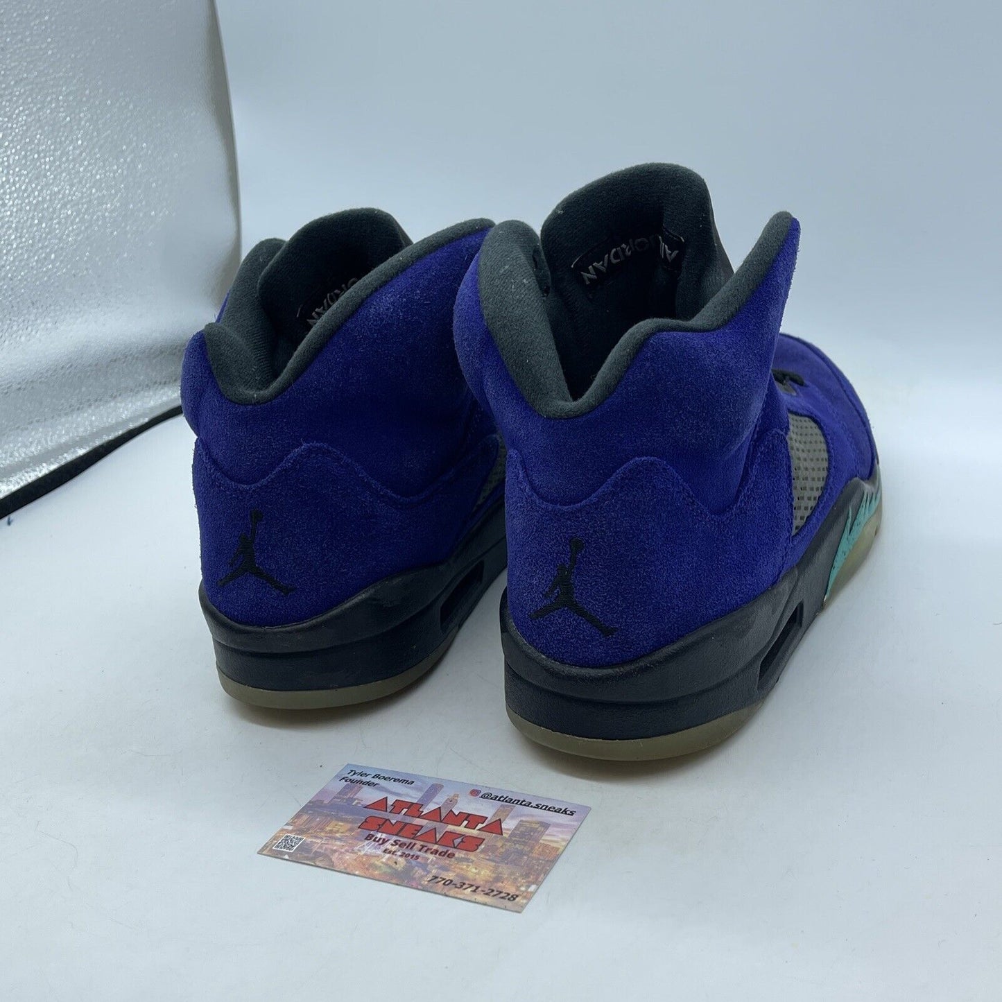 Size 10 - Jordan 5 Retro Alternate Grape Purple Black Blue Suede (136027-500)
