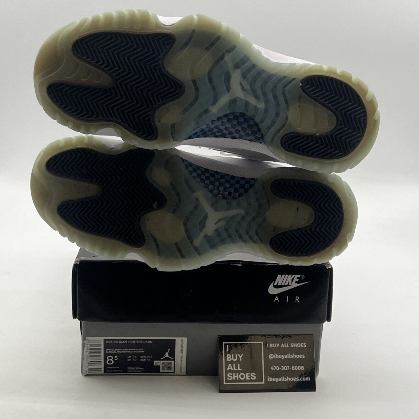 Size 8.5 - Air Jordan 11 Retro Low Legend Blue (AV2187-117)