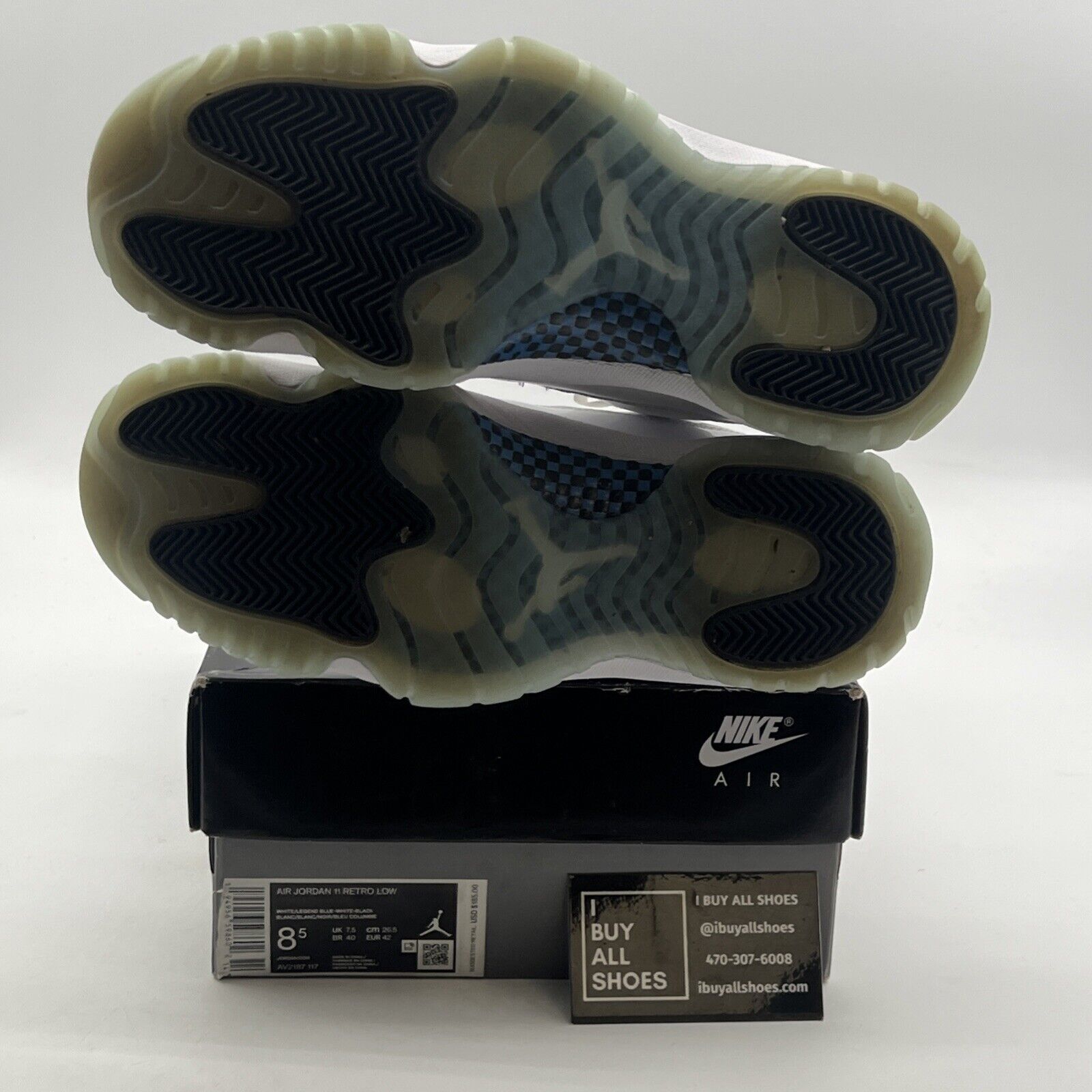 Size 8.5 - Air Jordan 11 Retro Low Legend Blue (AV2187-117)