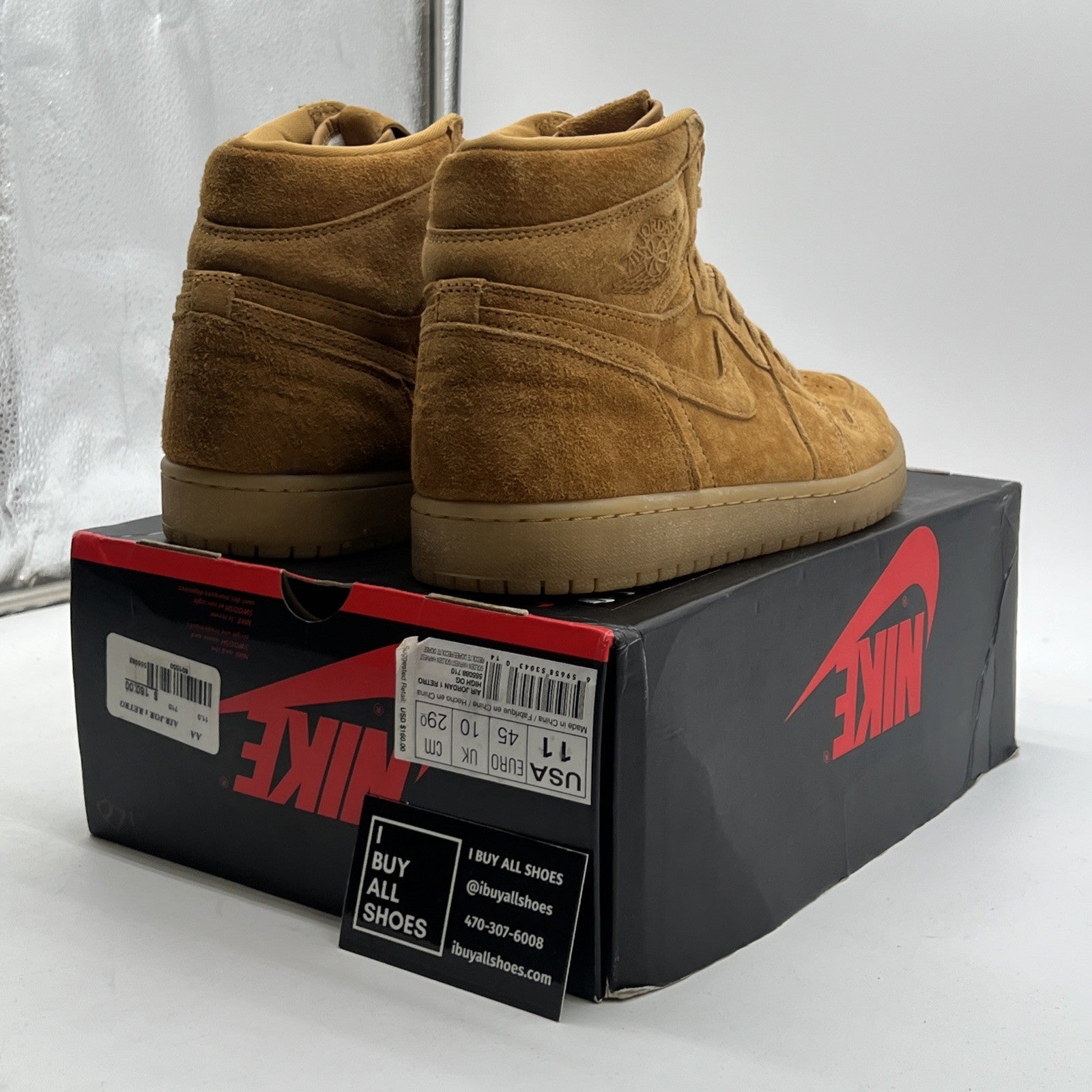 Size 11 - Air Jordan 1 Retro OG High Wheat (555088-710)