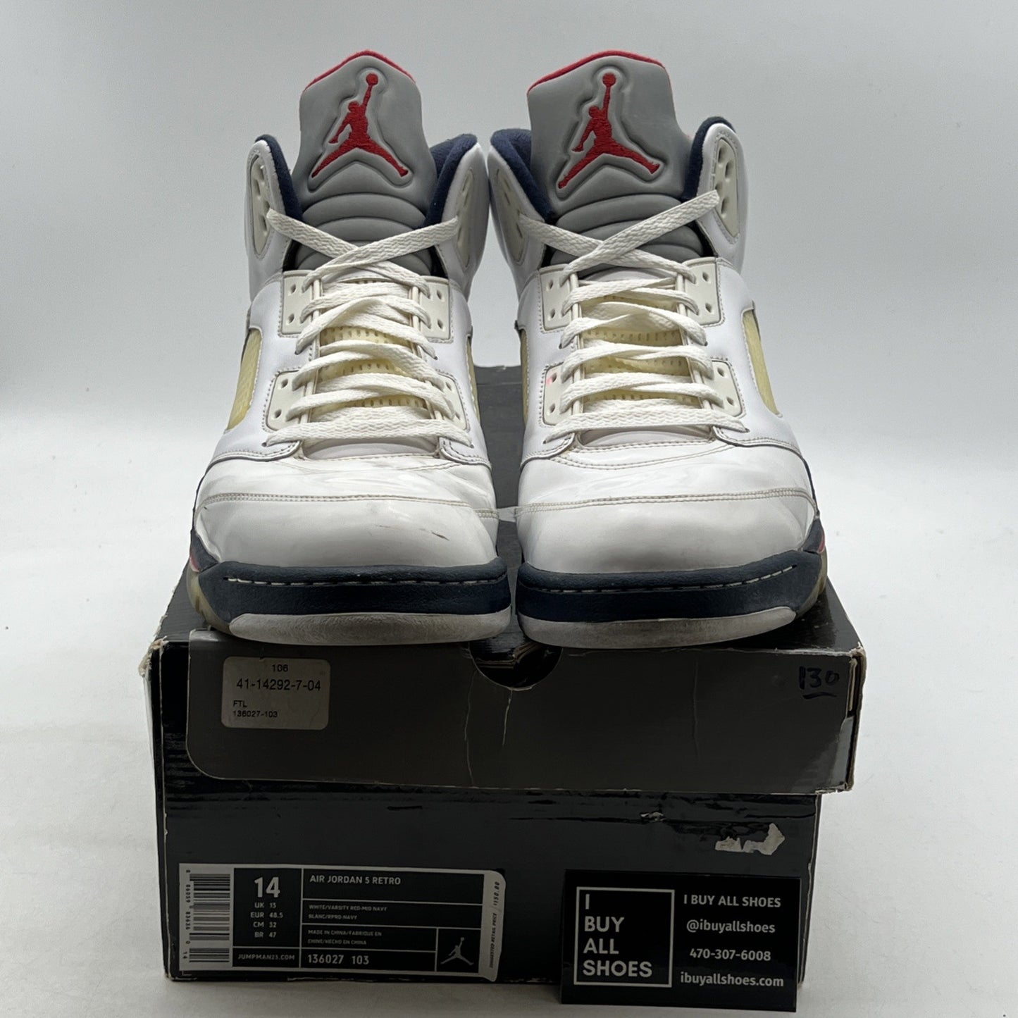 Size 14 - Air Jordan 5 Retro Olympic 2011 (136027-103)